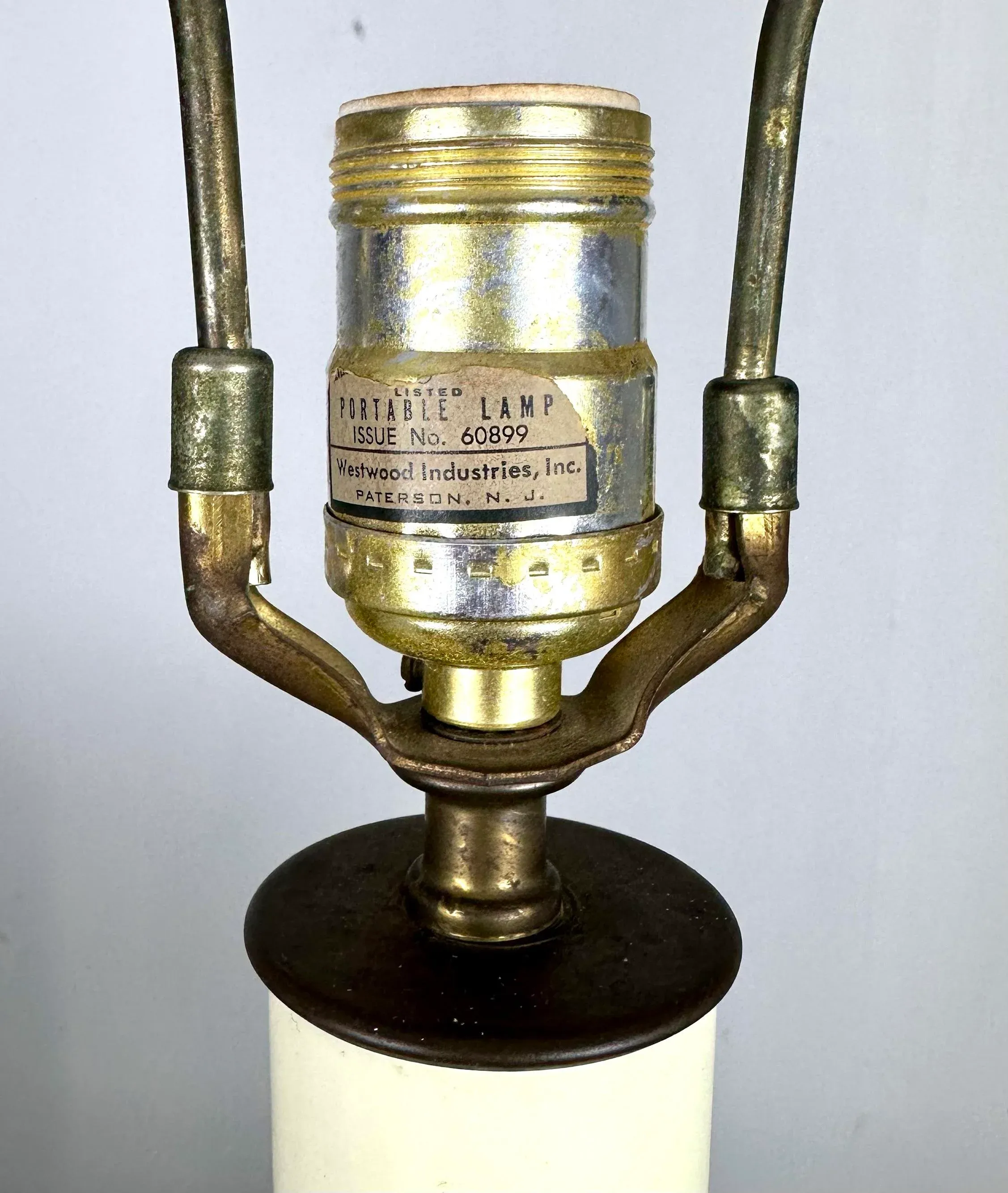 Mid 20th Century Brass Neoclassical Genie Table Lamp by Westwood
