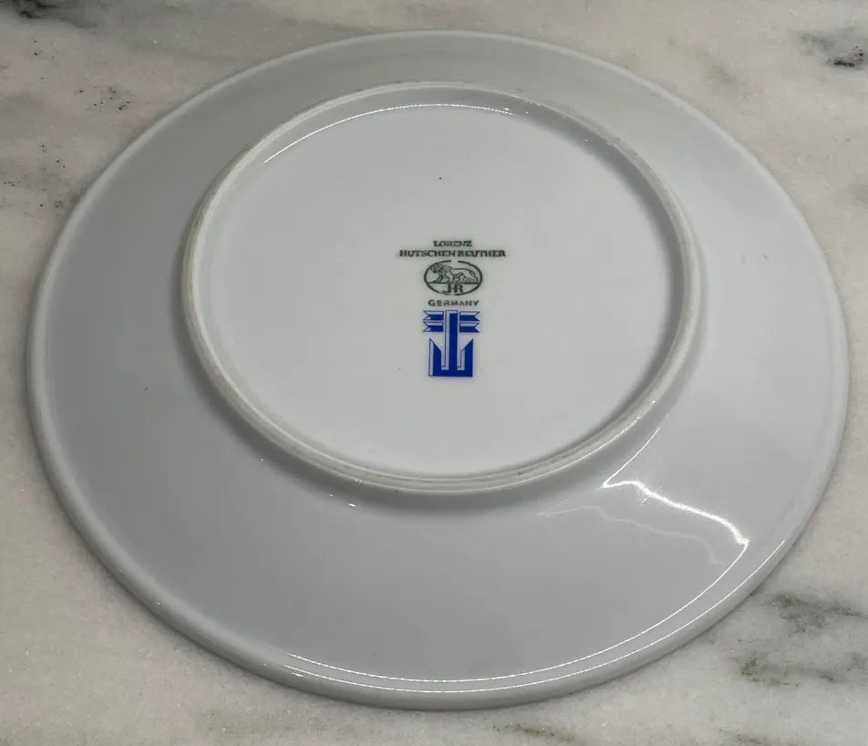 Vintage Lorenz Hutschenreuther Chinoiserie Pattern Porcelain Plate