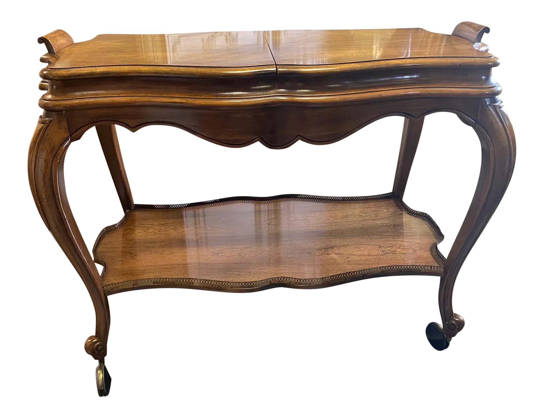 Vintage Bar Cart With Top That Slides Open. Chairish