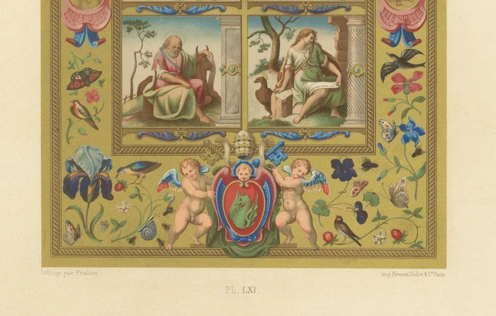 Pralon after Albert Racinet, LXI of L'Ornement Polychrome, 1869, Paper