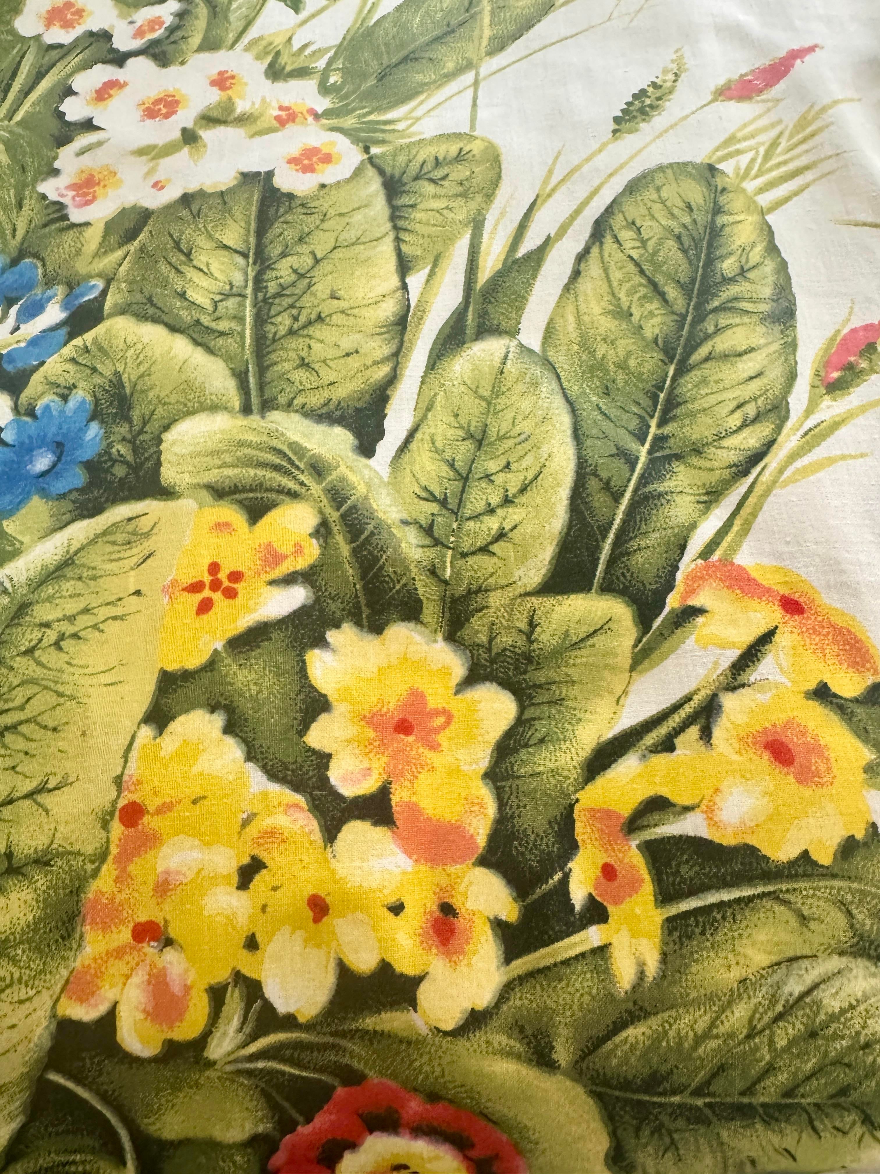 Old World Weavers Floral Chintz Fabric by the Yard | Chairish
