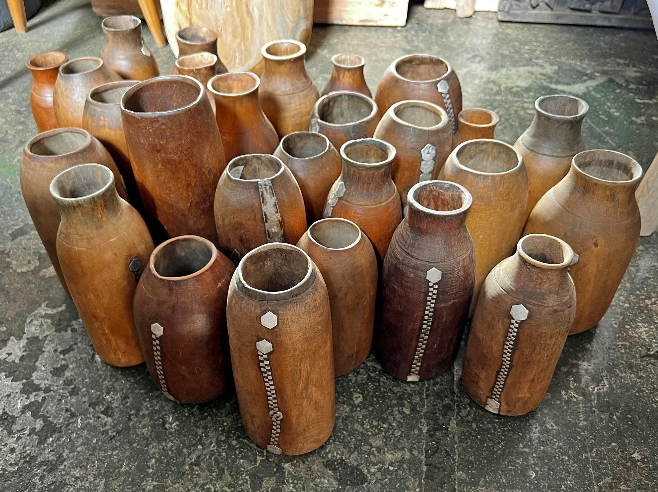 Vintage Tutsi Wood Pot