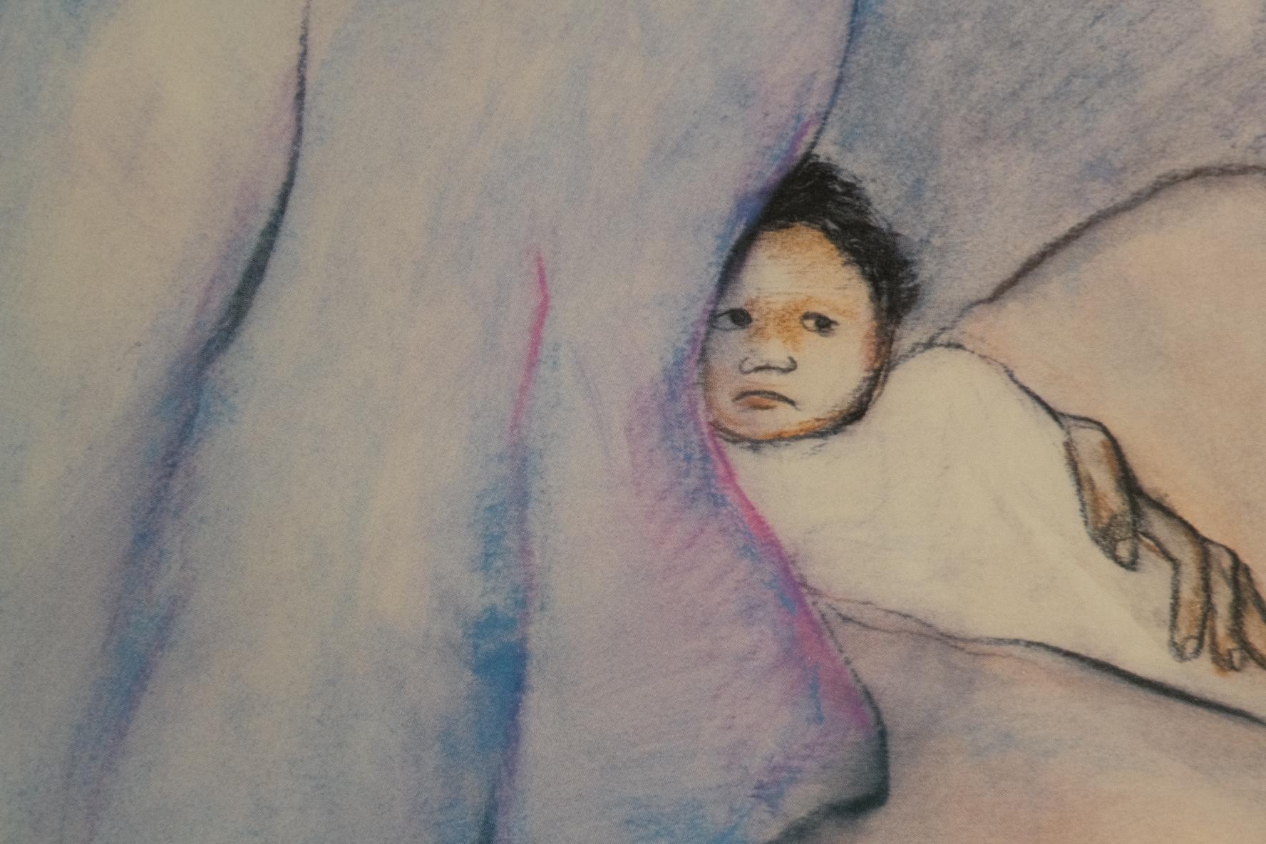 Tazzie's Baby” by Rc Gorman – Framed Native American Mother