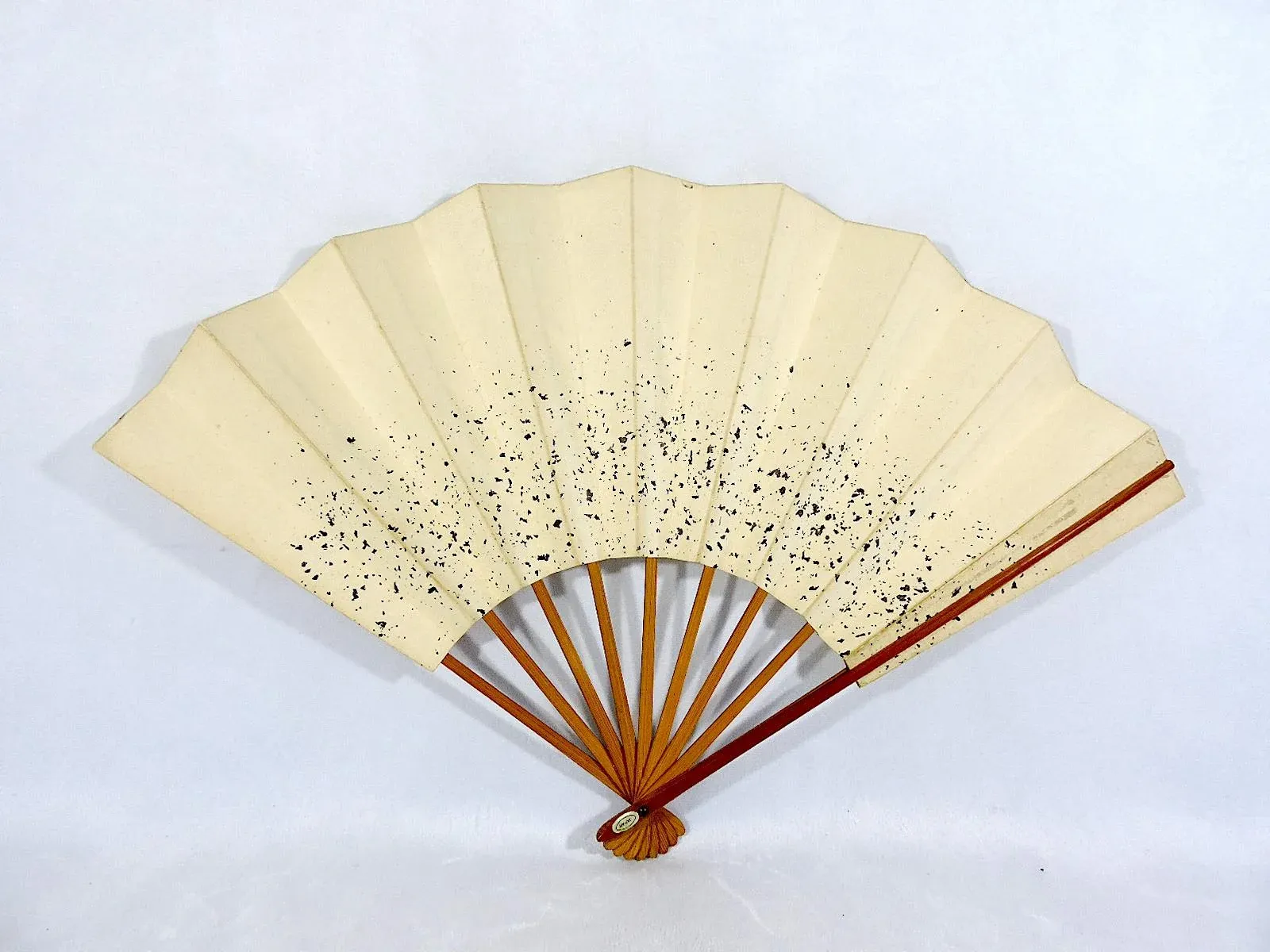 Two Vintage Japanese Geisha and Ladybug Bamboo \u0026 Paper Hand Painted Fans- A  Pair | Chairish, image size:1600x1200
