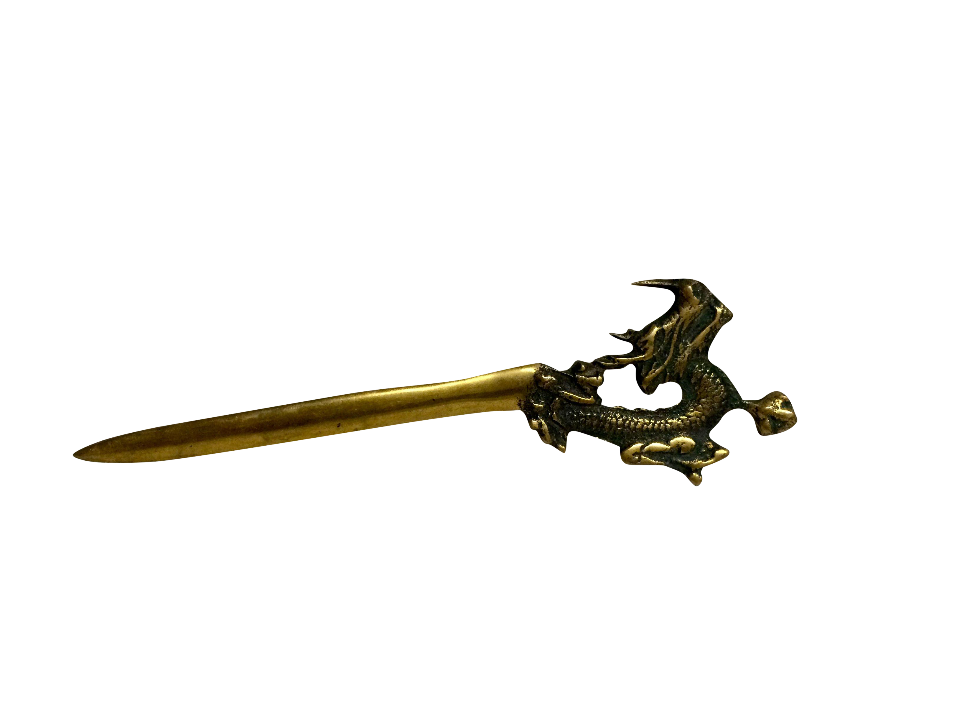Vintage Brass Dragon Letter Opener Chairish
