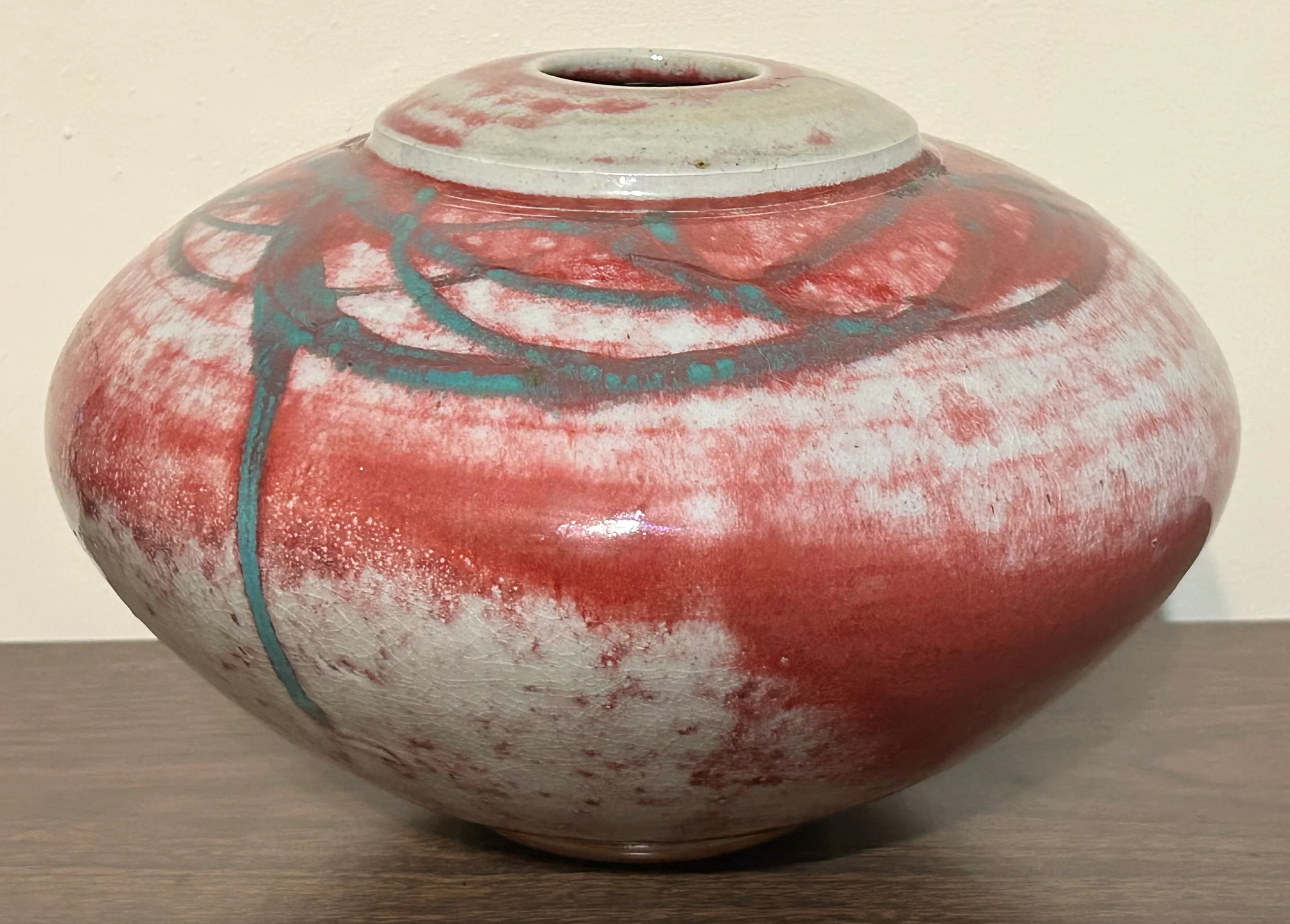 Vintage 1980’s American Contemporary Style Gary Kosmas Art Pottery Clay Rotund Vase main image 3