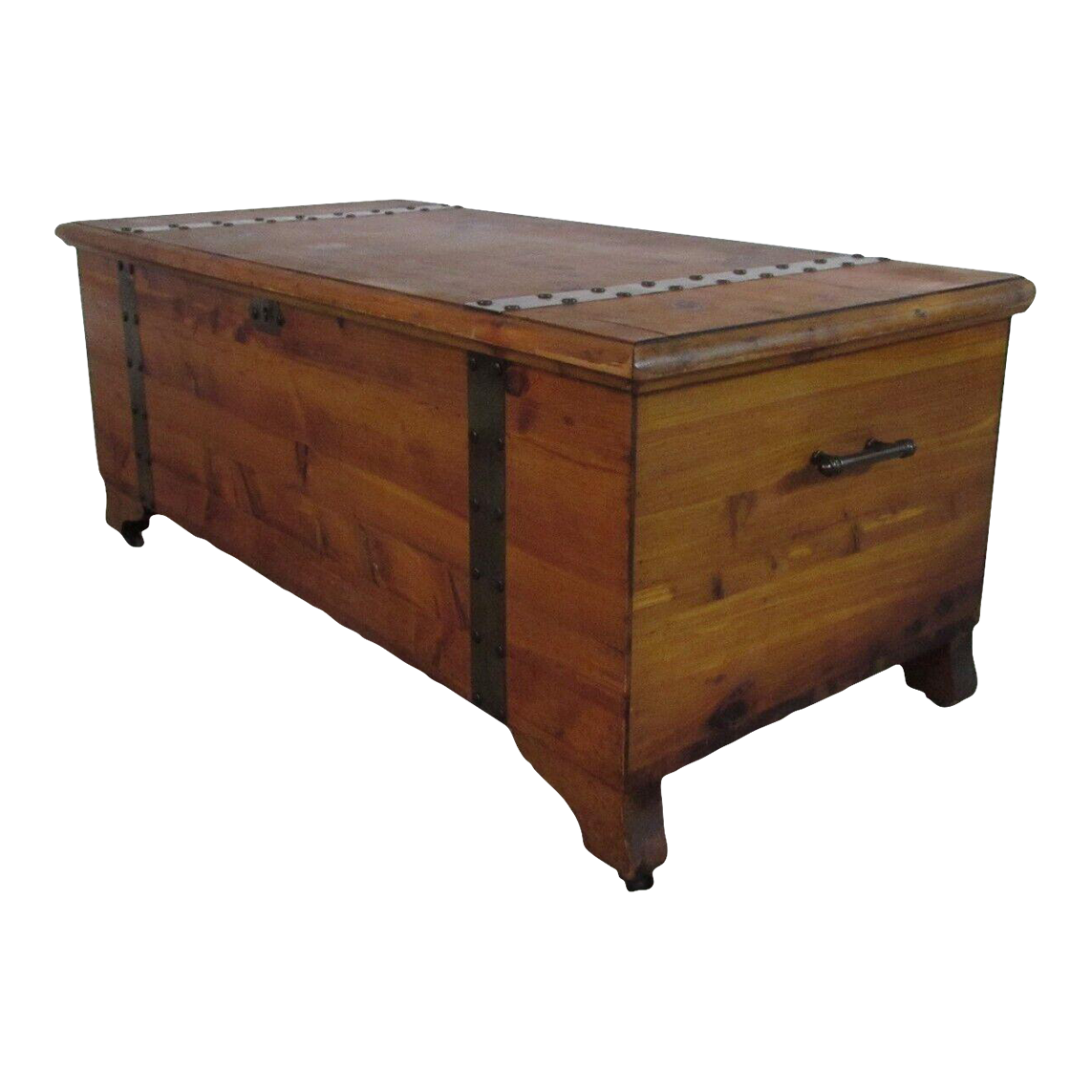 Vintage Solid Cedar Trunk Chest by West Branch Chairish