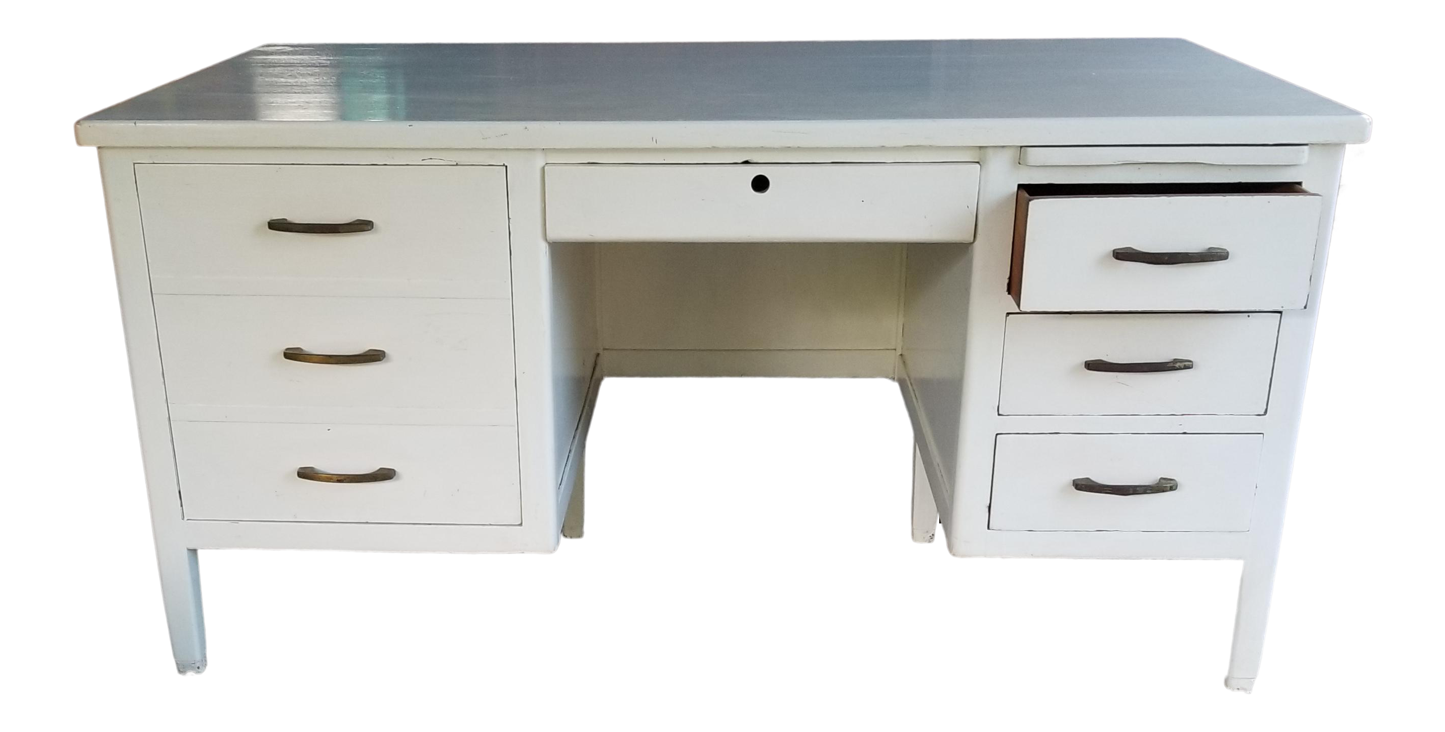 Mid Century Modern Style Executive Desk Chairish