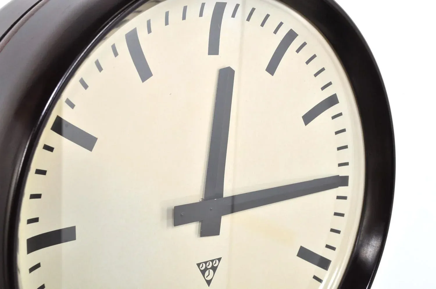 Double-Sided Wall Clock from Pragotron, 1960s | Chairish