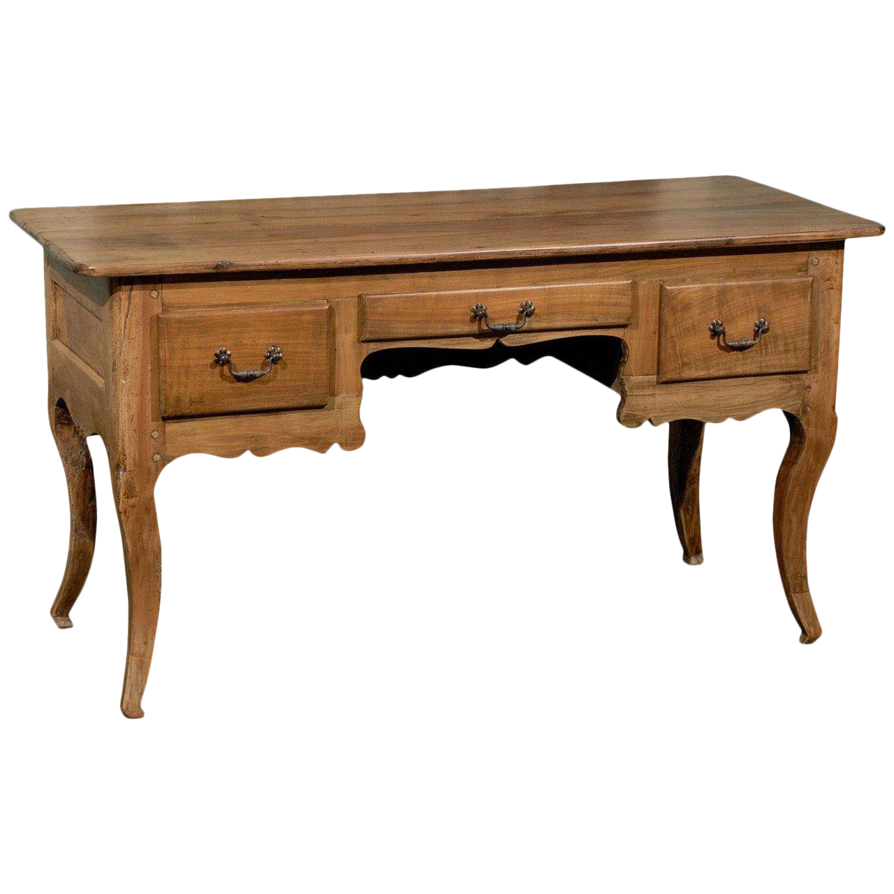 French Small Size Three Drawer Wooden Desk Chairish