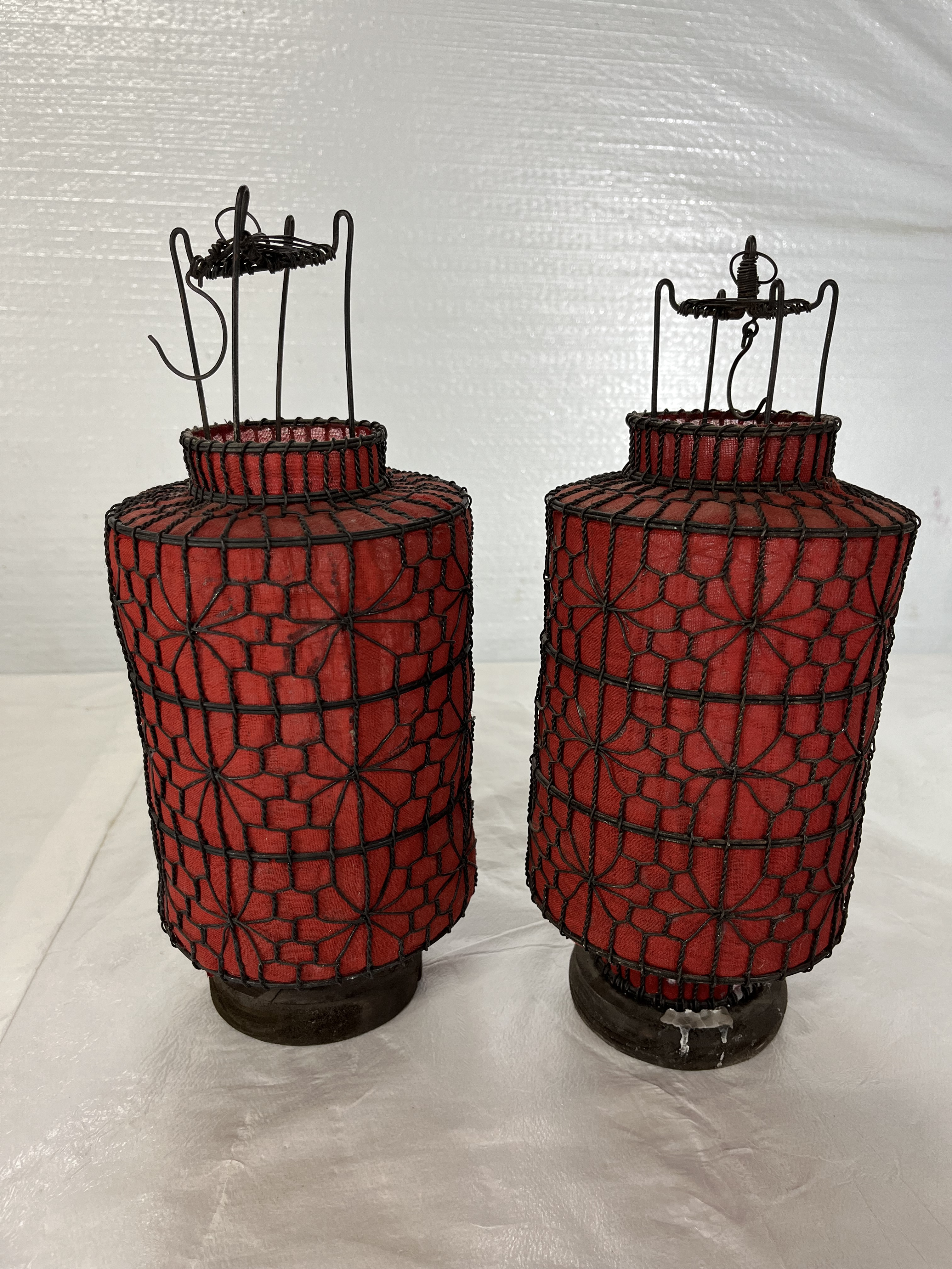 Old Chinese Wire Lantern From Shanxi - 85Yrs Old Old Chinese Wire Lantern From Shanxi - 85Yrs Old