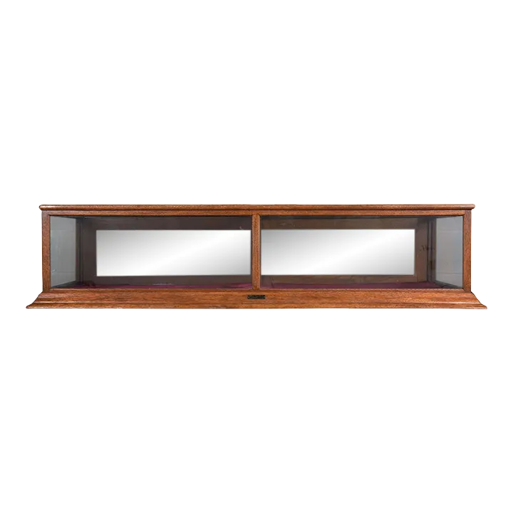 1895 Sun Mfg Co Oak Countertop Display Case Chairish