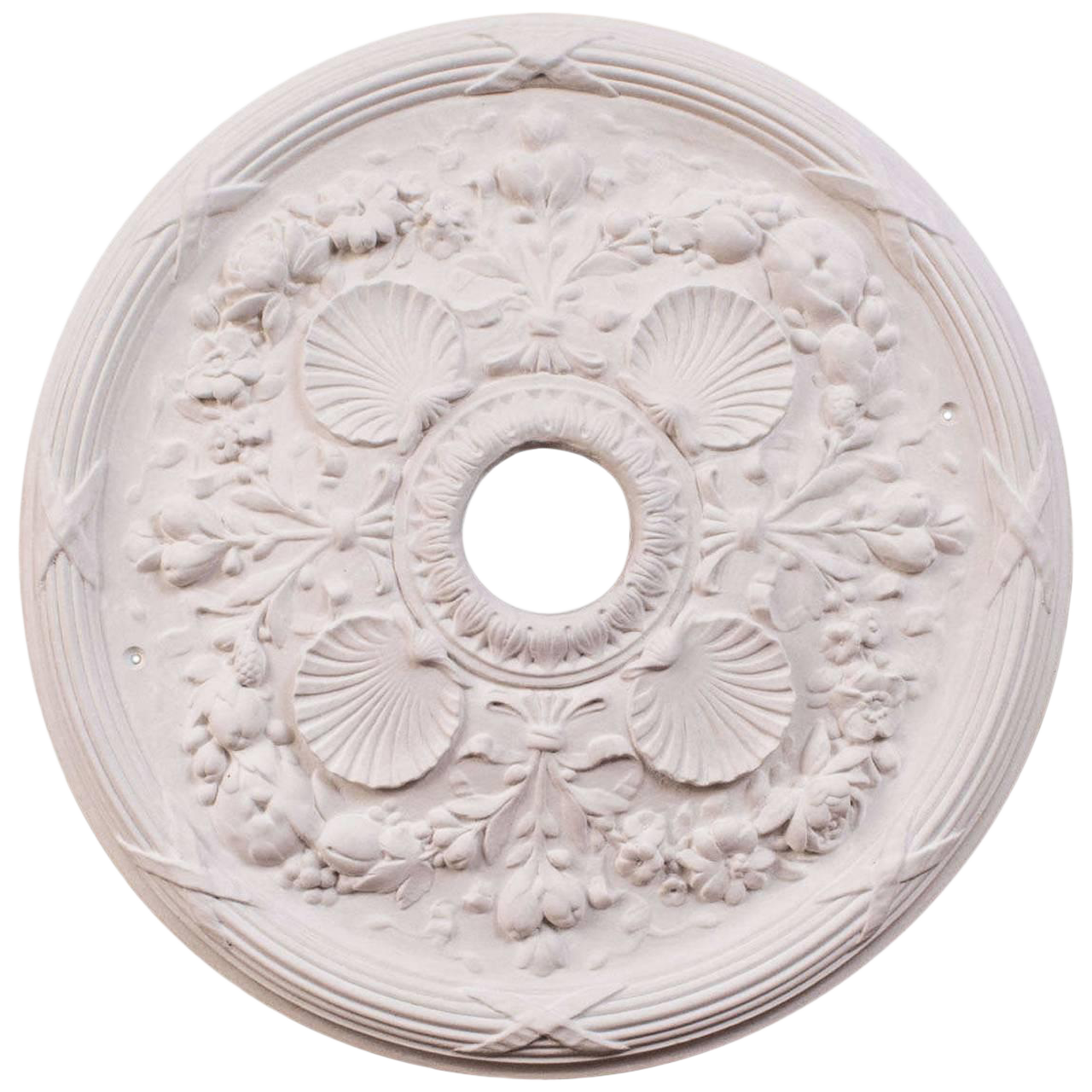 "Classic Shell" Plaster Ceiling Medallions Chairish