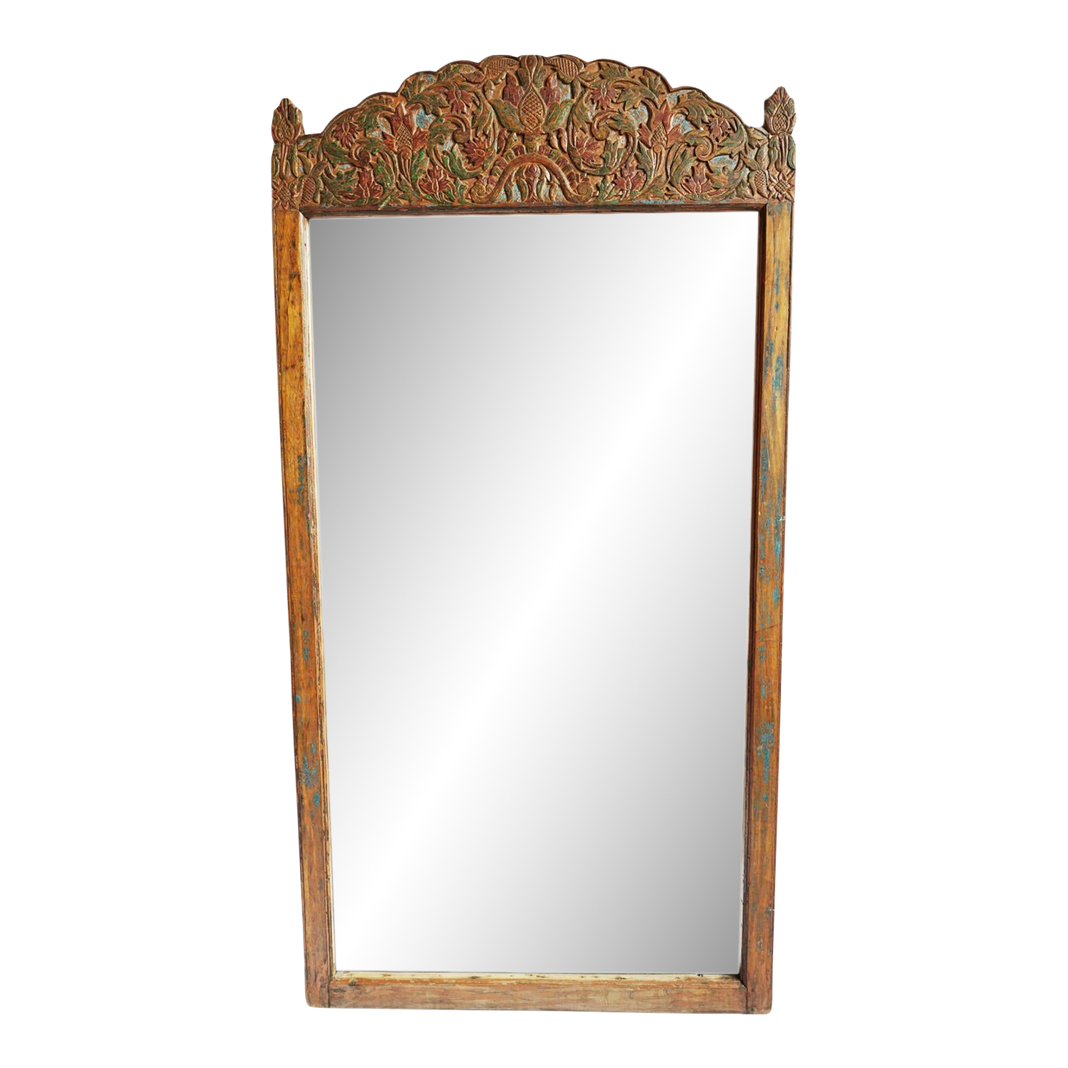 Antique Balinese Carved Mirror Chairish