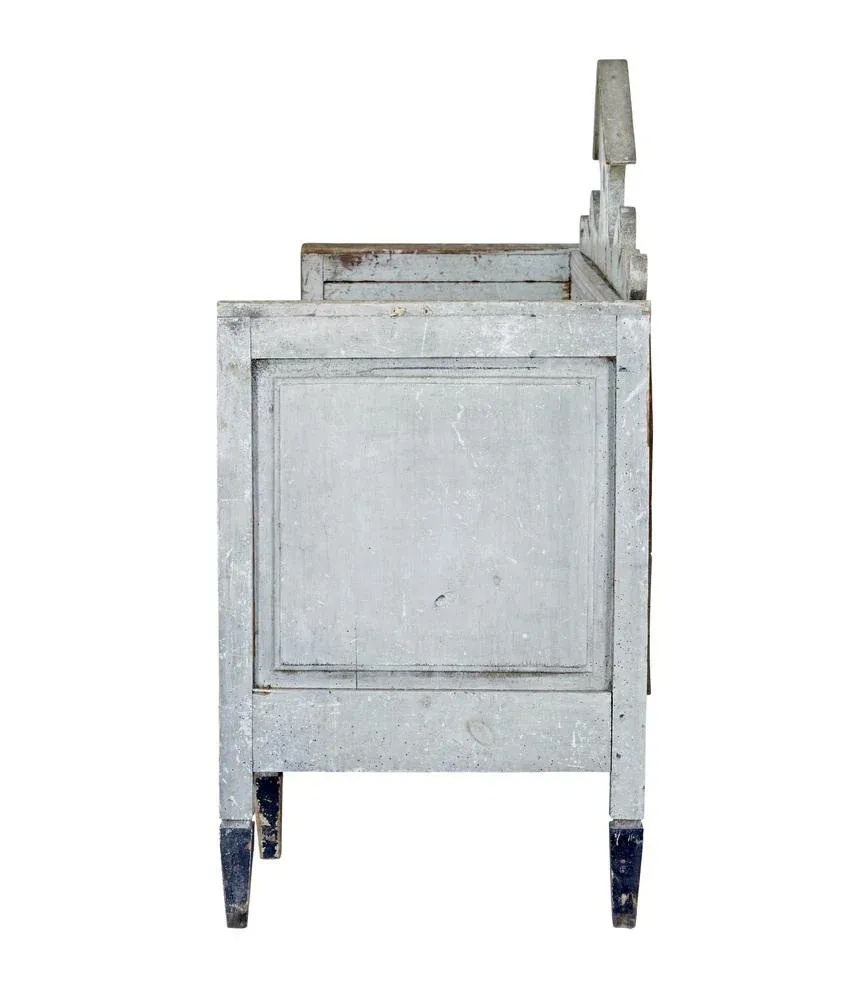 Swedish Gustavian Painted Bench, 1810