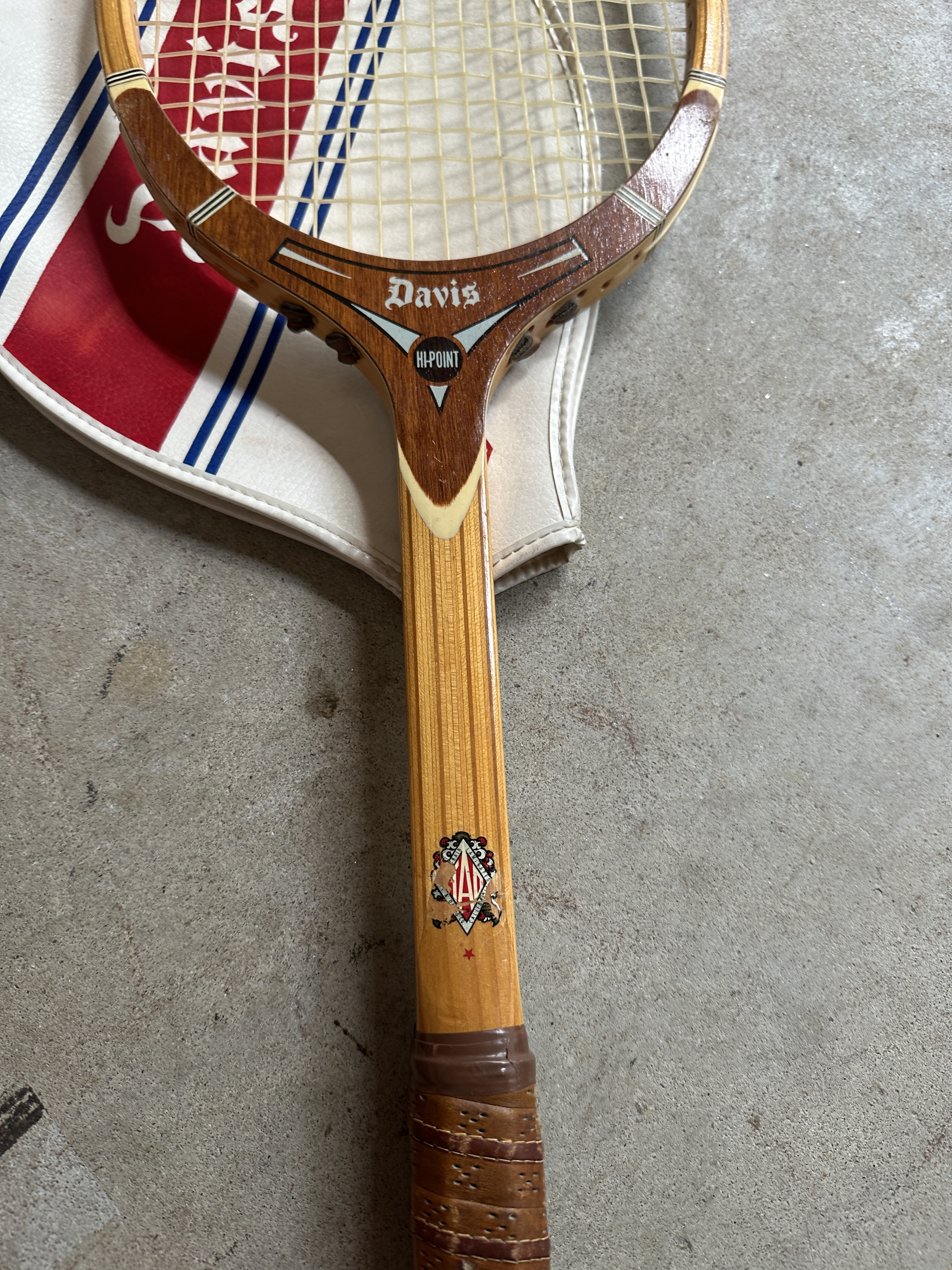Vintage Collection of Wooden Tad Davis Tennis Rackets With Covers
