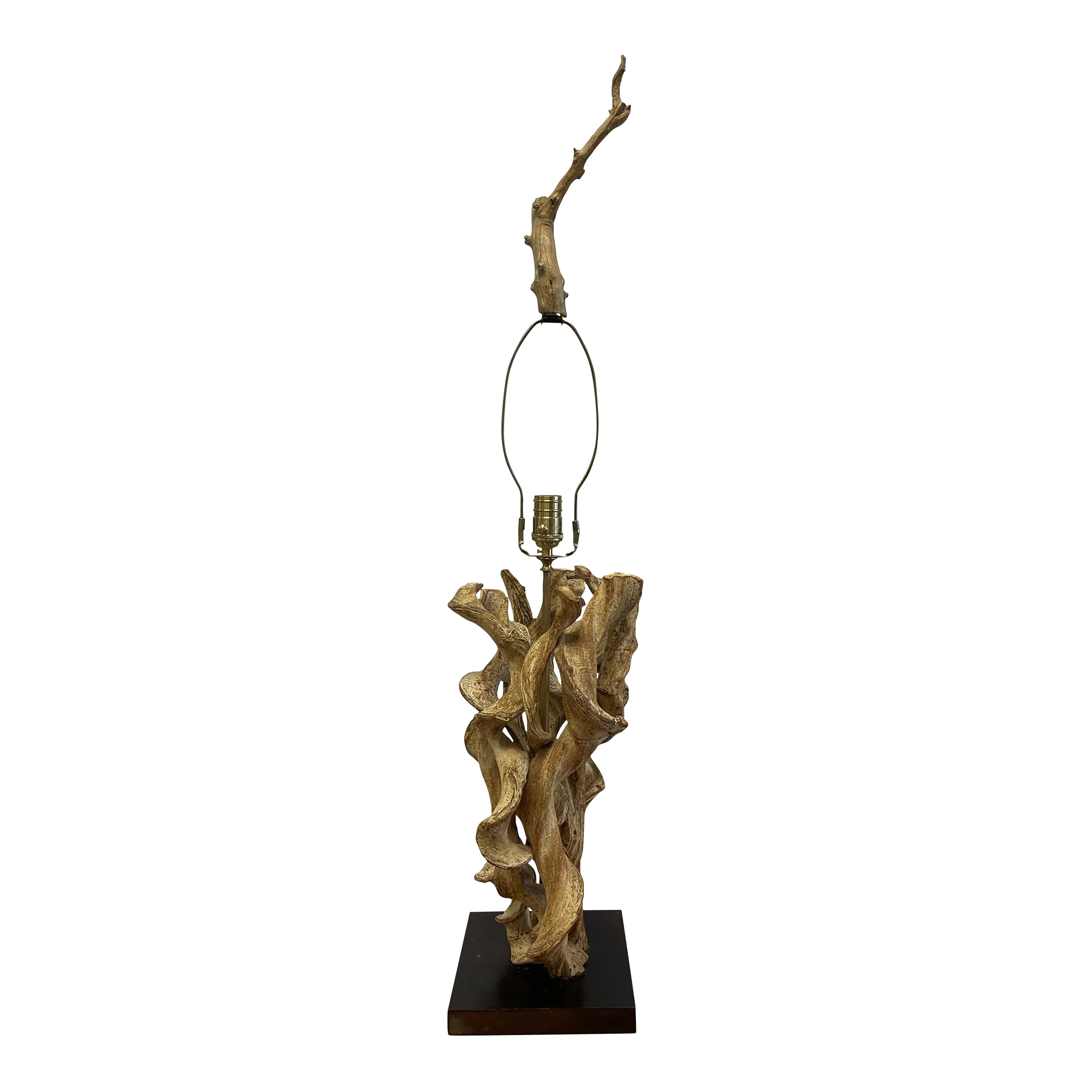 Mid Century Organic Driftwood Sculptural Table Lamp Chairish