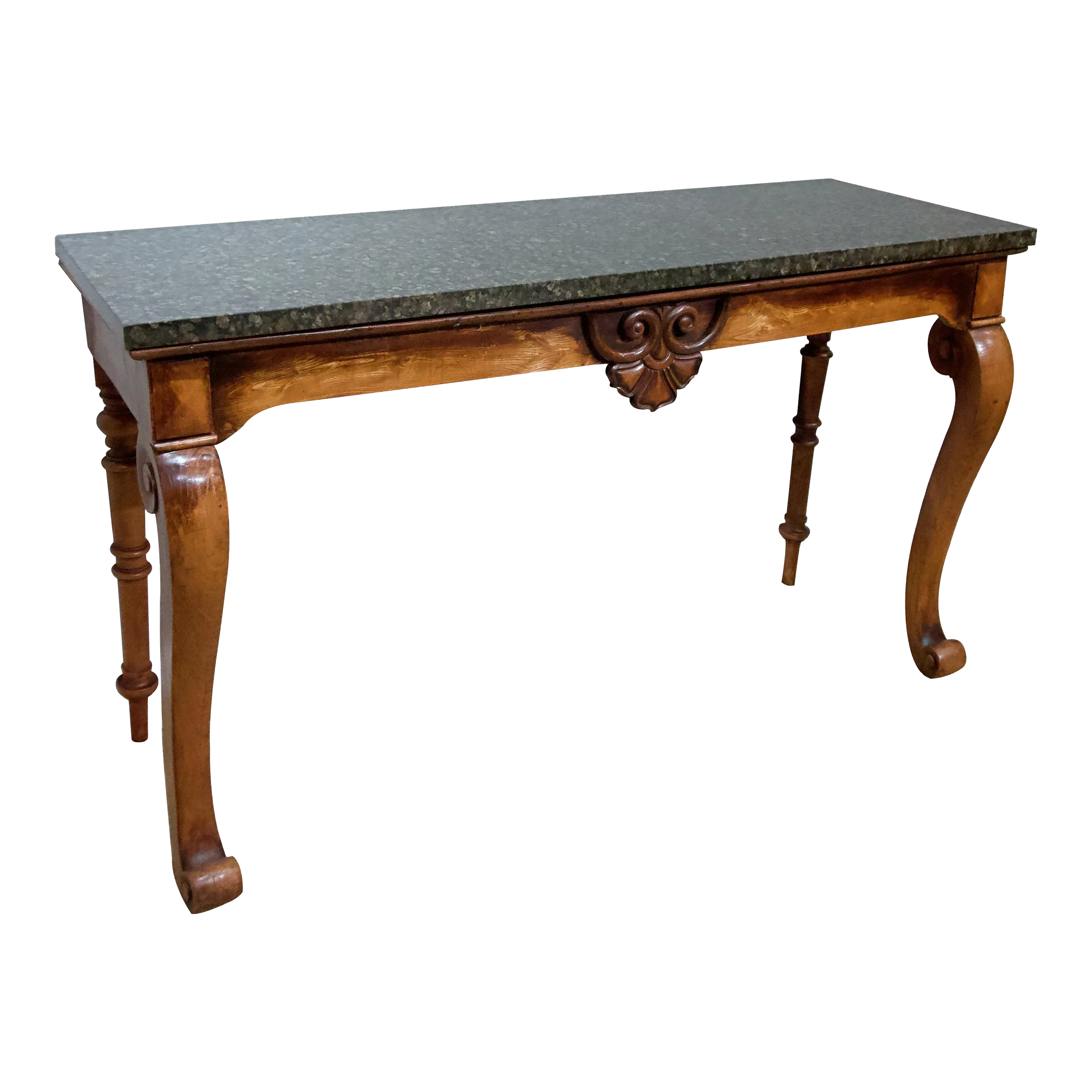 Mid 19th Century Early Victorian Marble Top Console Table Chairish