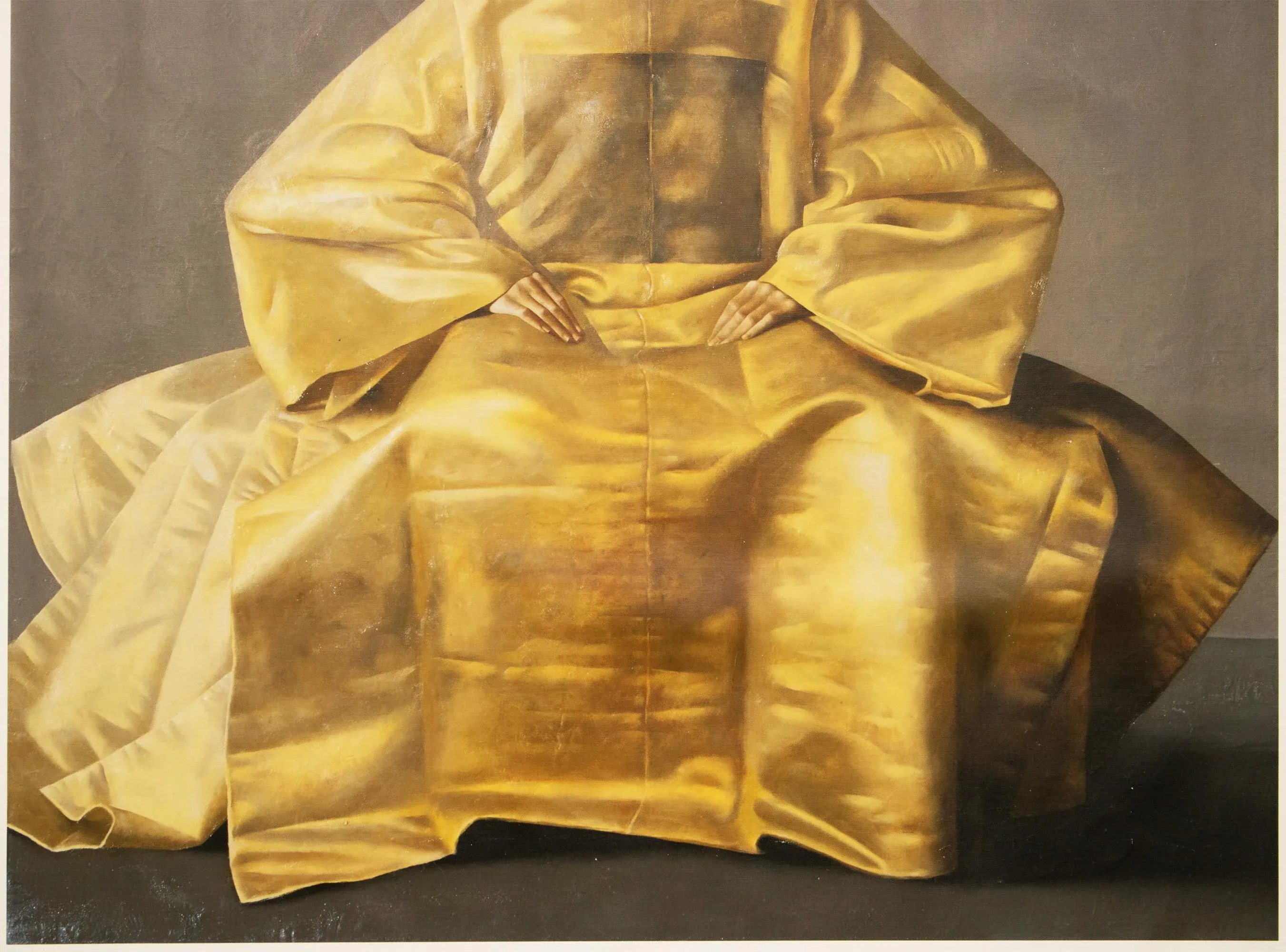 XL C. 2000s After Lu Jian Jun, Print on Canvas of Portrait of a