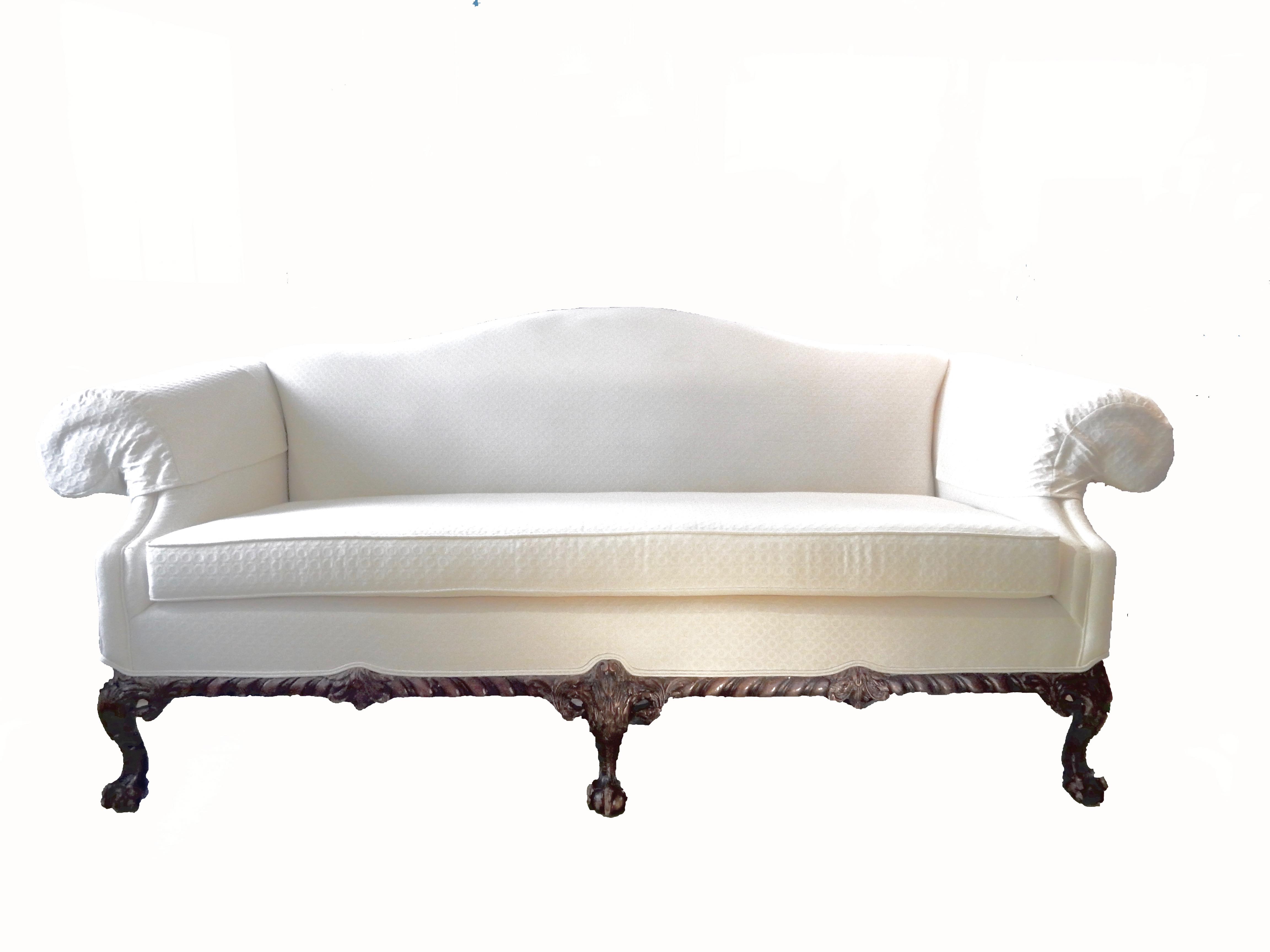 Mahogany Chippendale Camelback Sofa Chairish