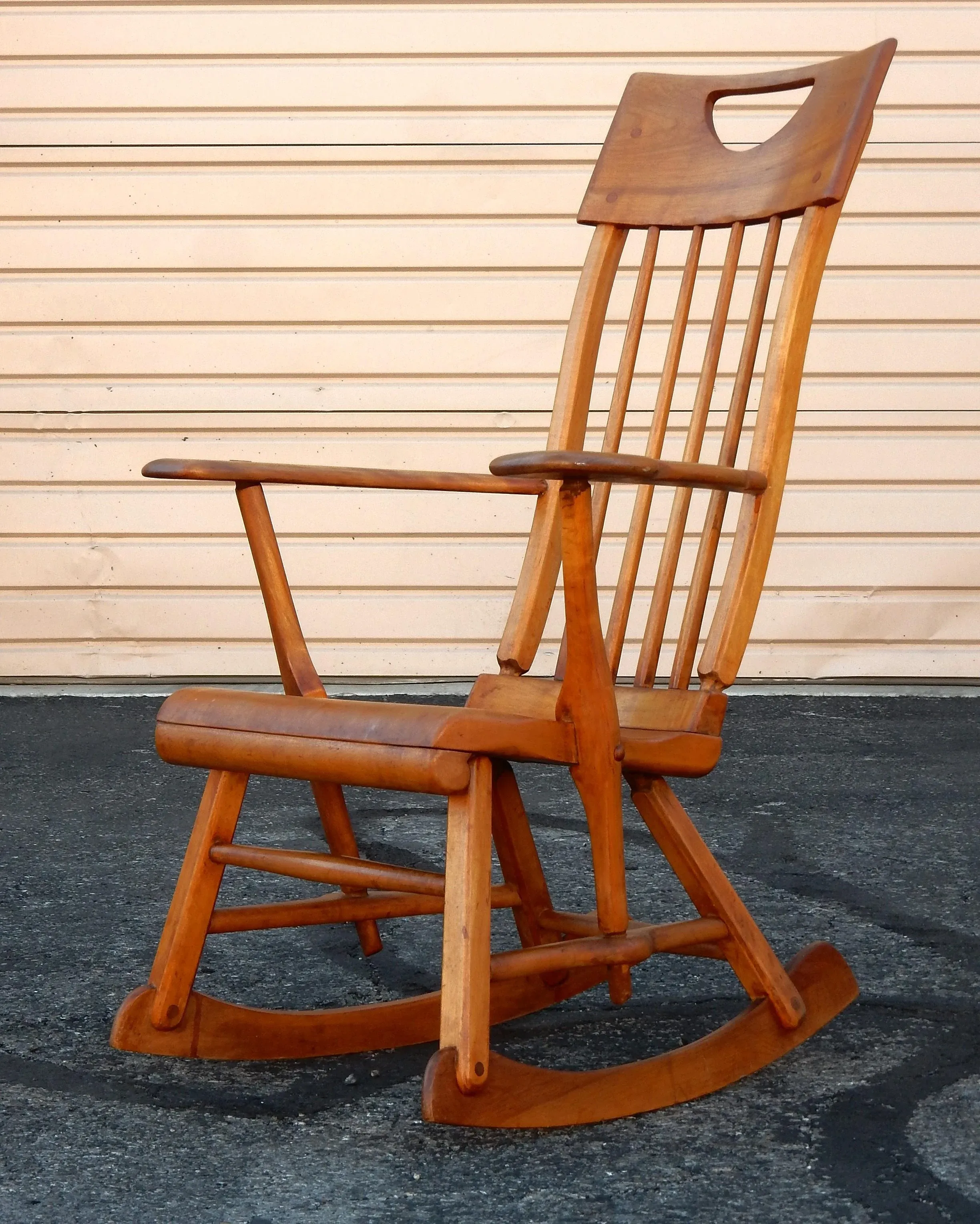 1930's Modernist Rocking Lounge Chair by Scandinavian Designer