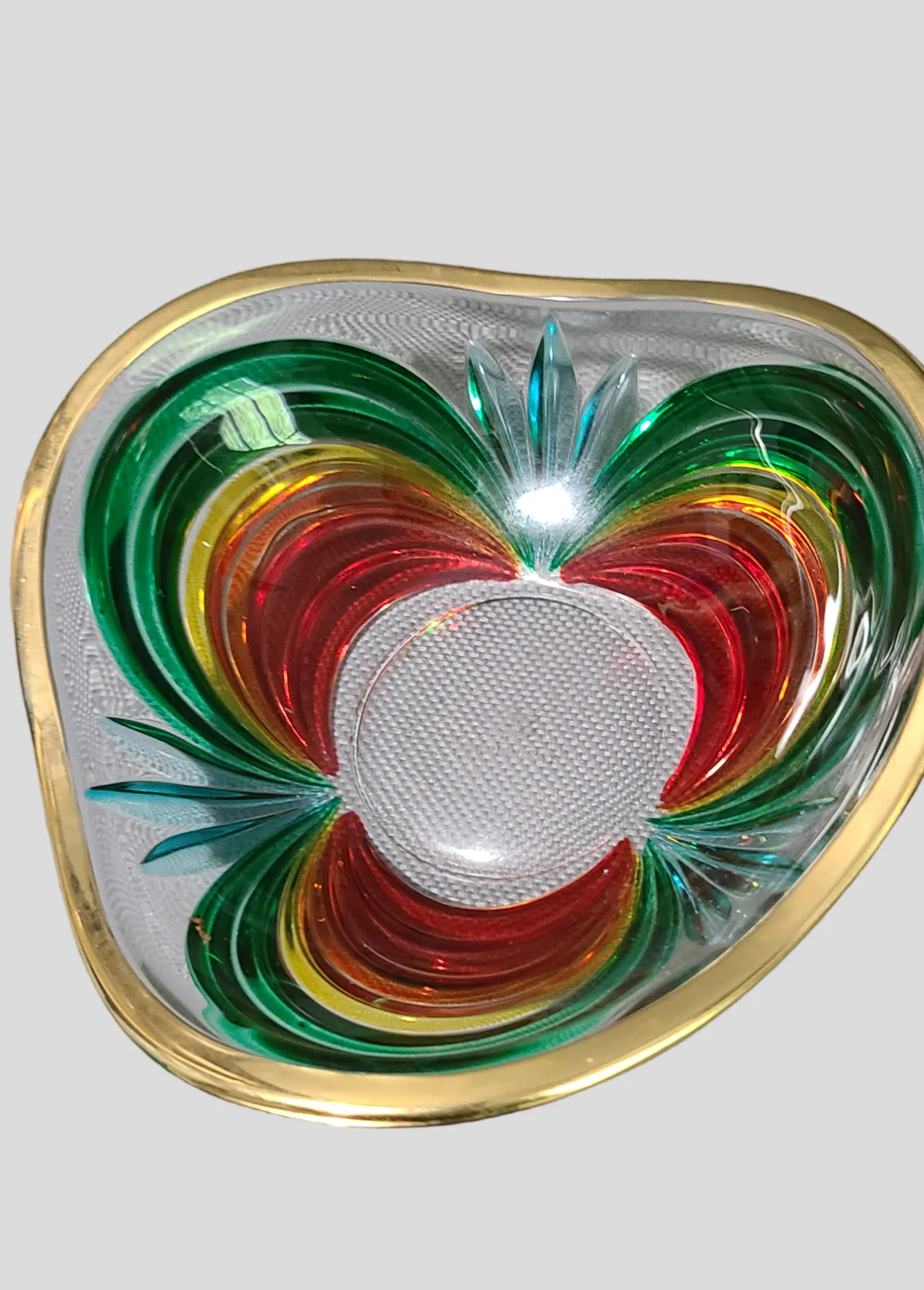 Murano Vetri グリーン ムラノ クリスタル 花器 【新品箱入】 5b070831927769e8b4af1d69b33db2