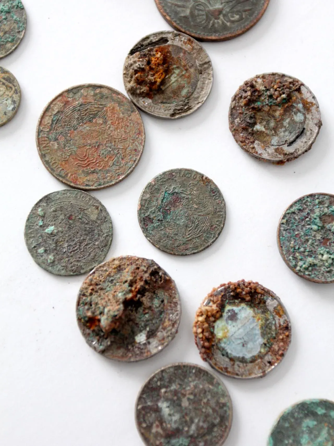 Vintage Oxidized Coin Collection