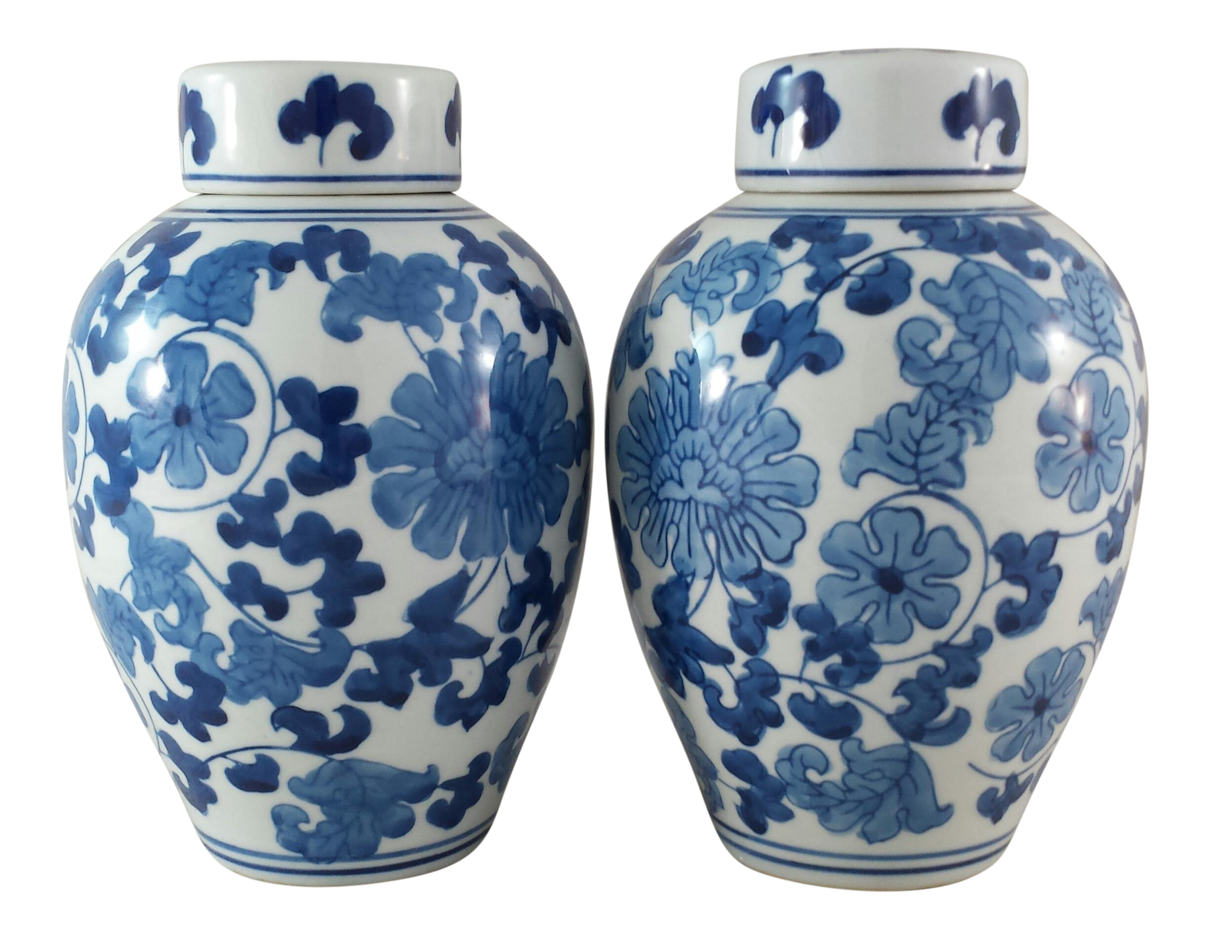 Chinoiserie Ginger Jars A Pair Chairish