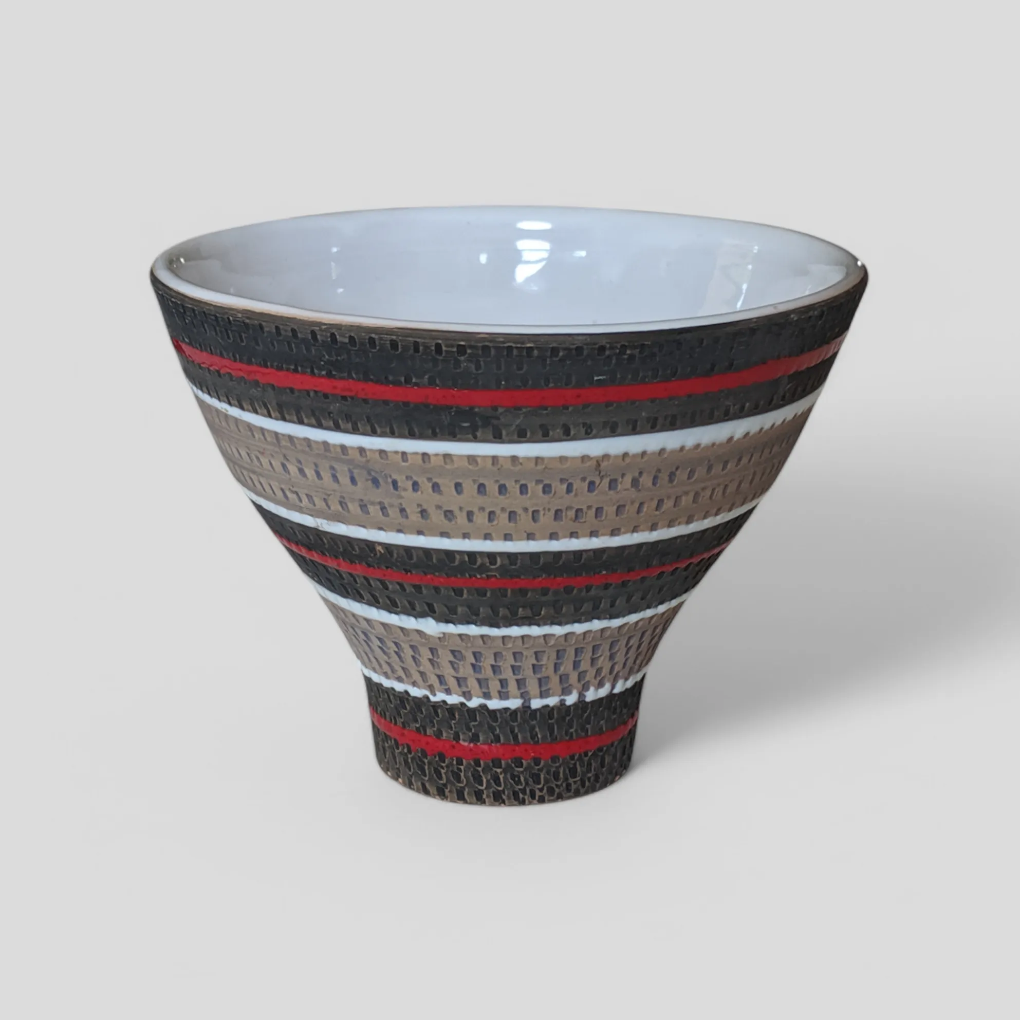 Vintage Italian Graffito Pottery Vessel main image 4
