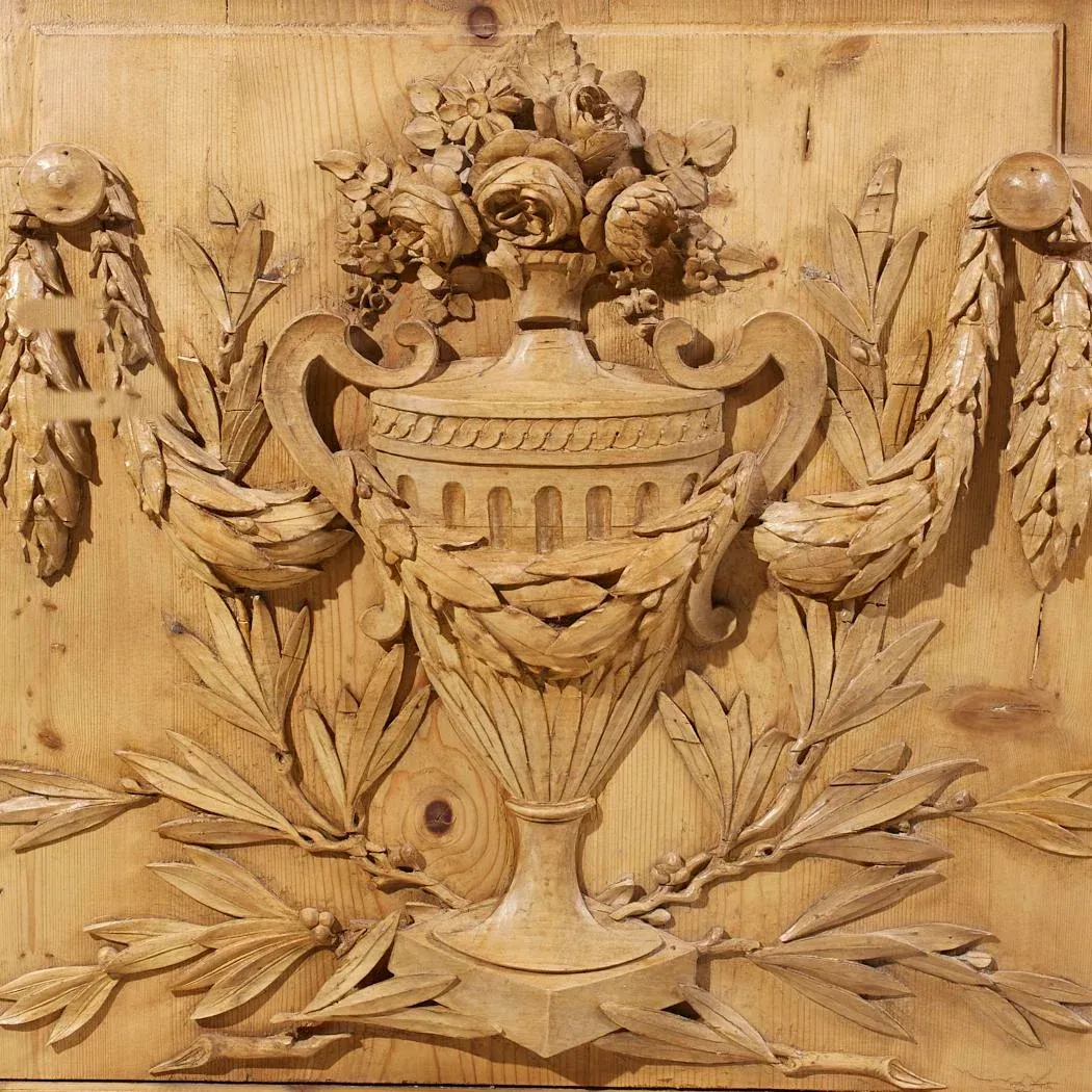 French Regency Style Relief Carved Wood Panel