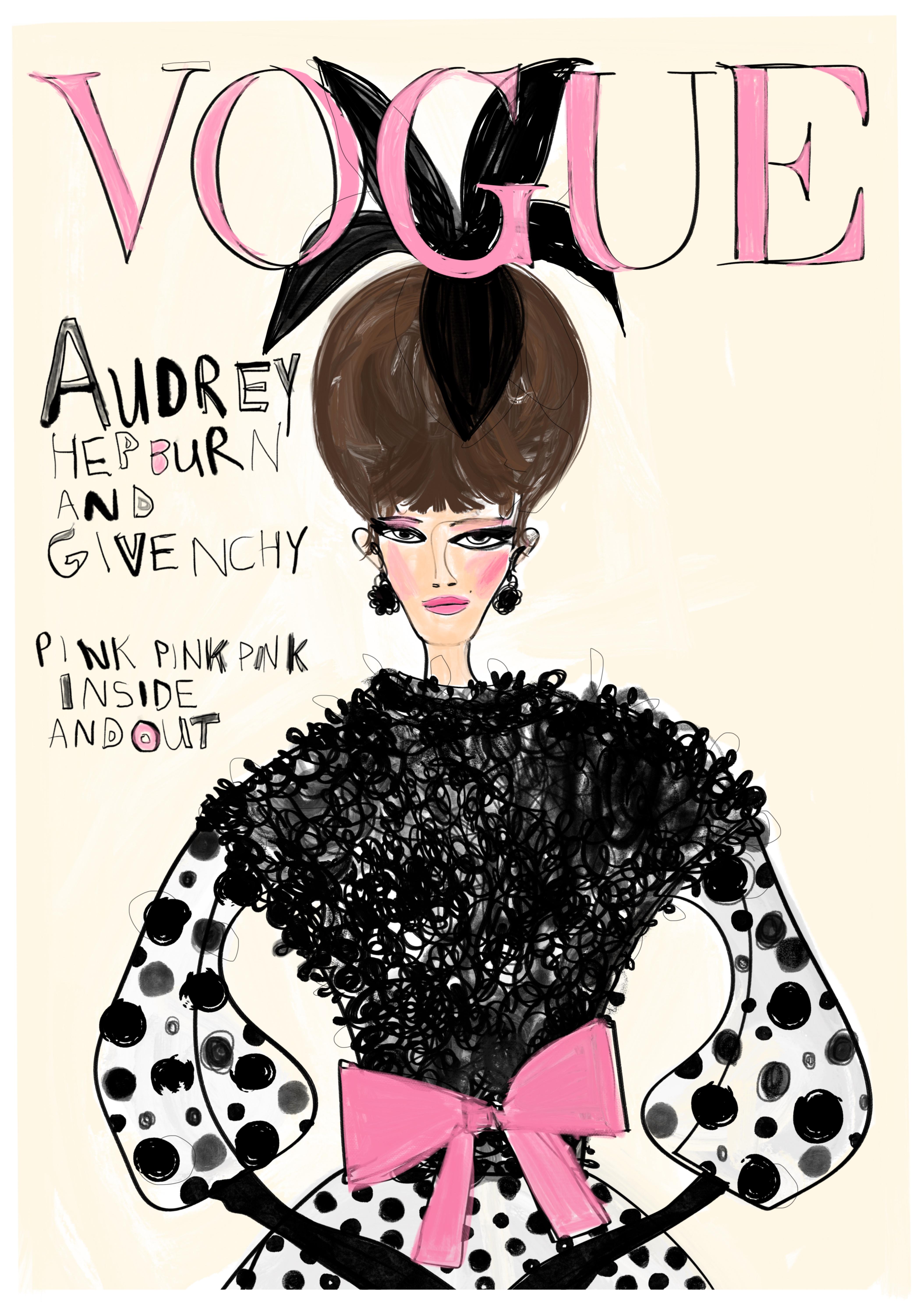 "Vintage Vogue Cover" Contemporary Original Figurative Fashion Print by ...
