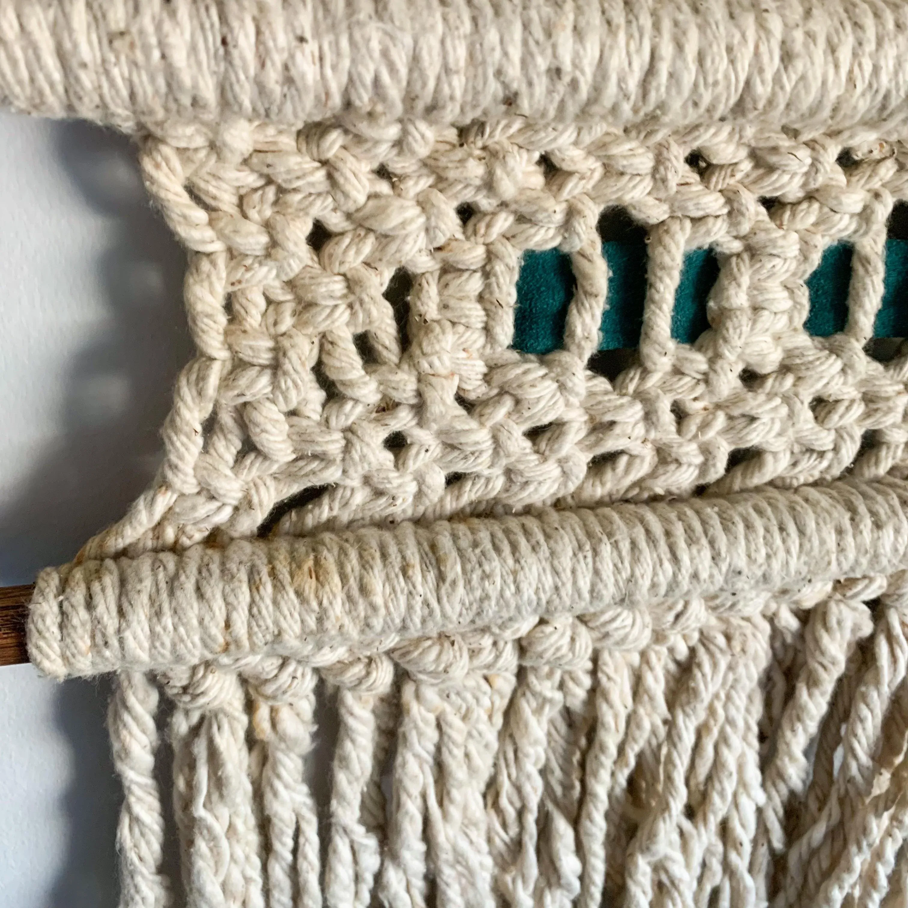 70s Weaving Textile Wall Art