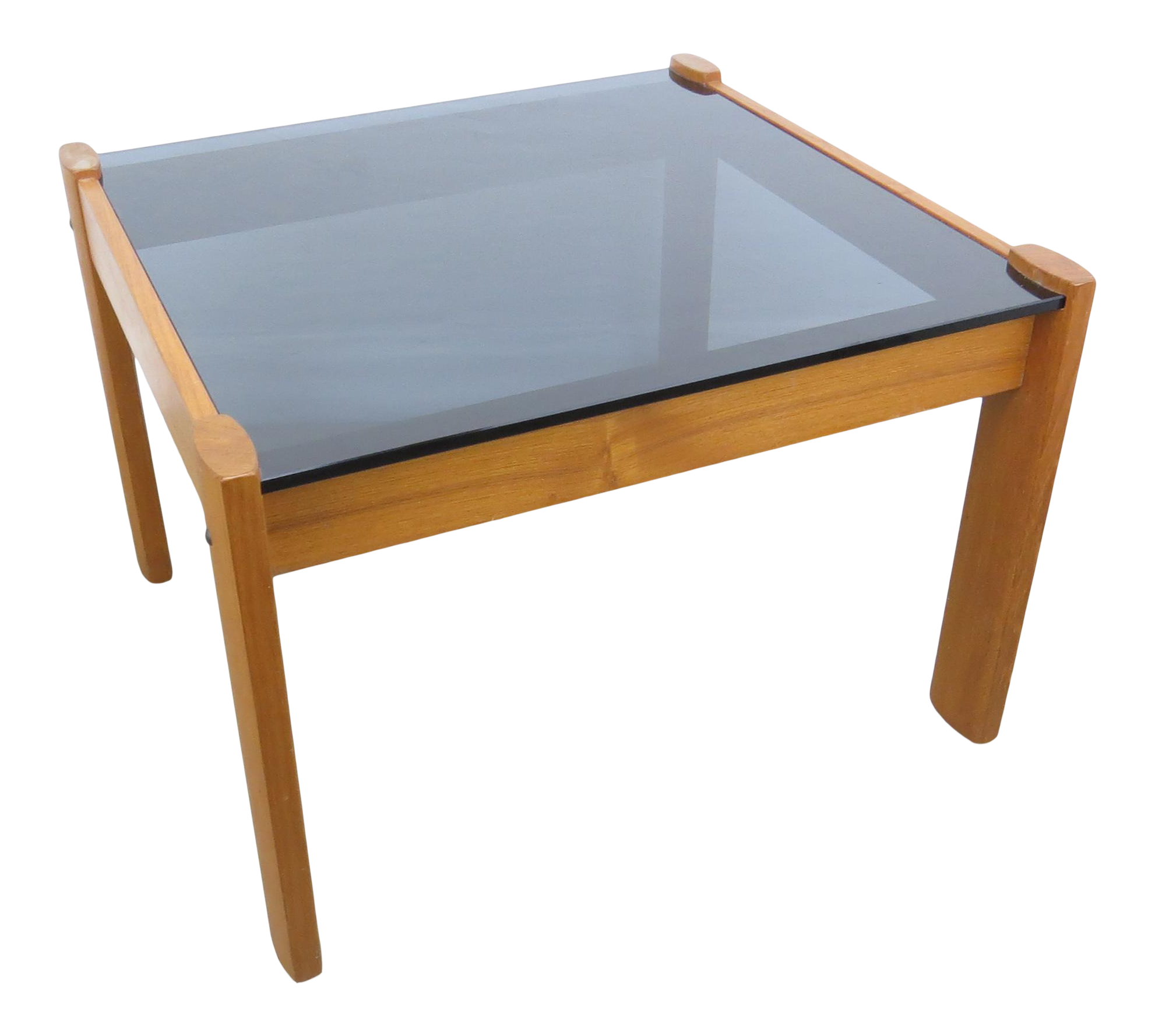 1970s Ekornes Amigo Norwegian Teak And Smoked Glass Coffee Side Table Chairish