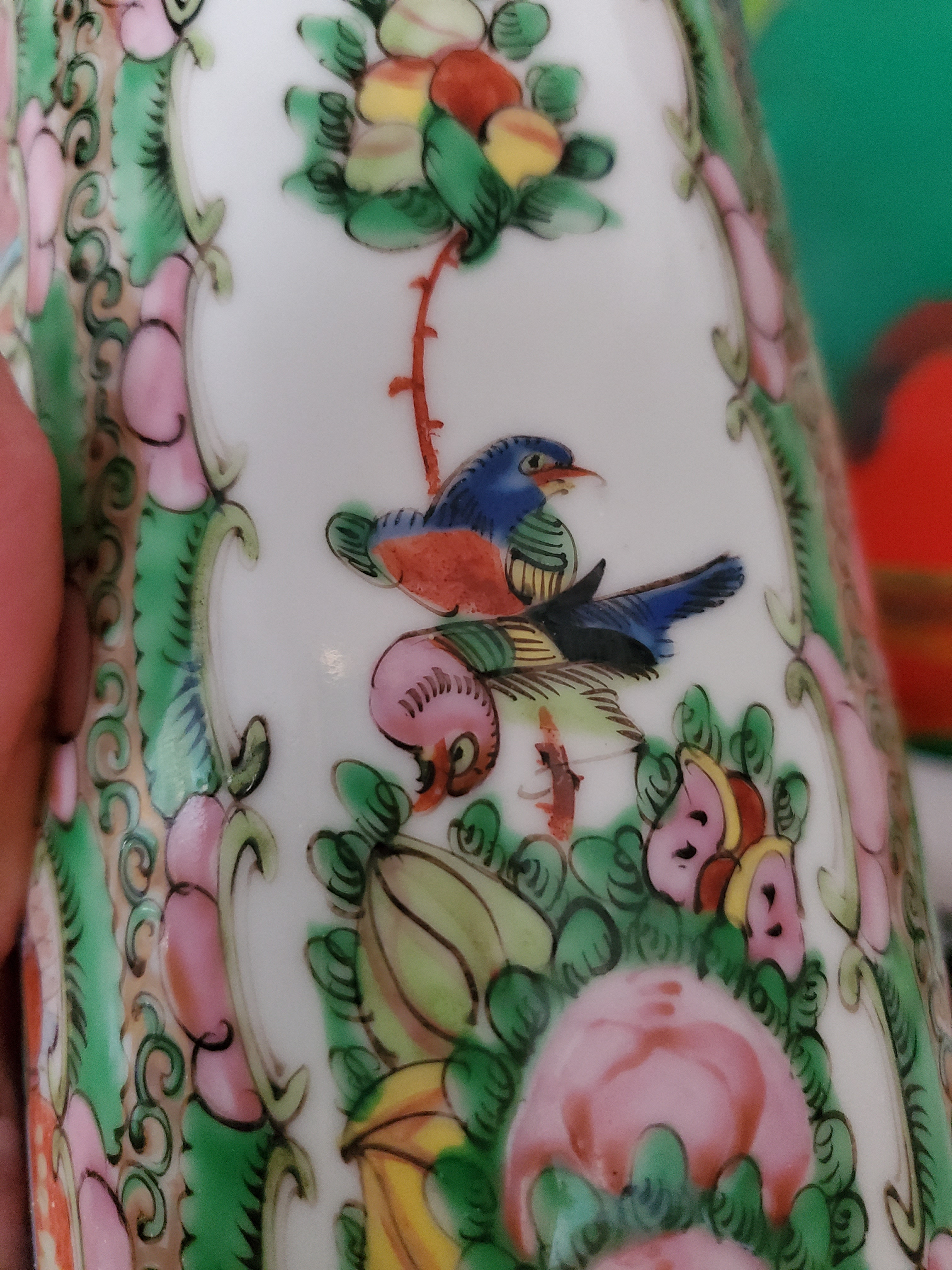 薔薇一輪 BONE CHINA 薔薇一輪 BONE CHINA Antique Chinese Porcelain Rose Medallion
