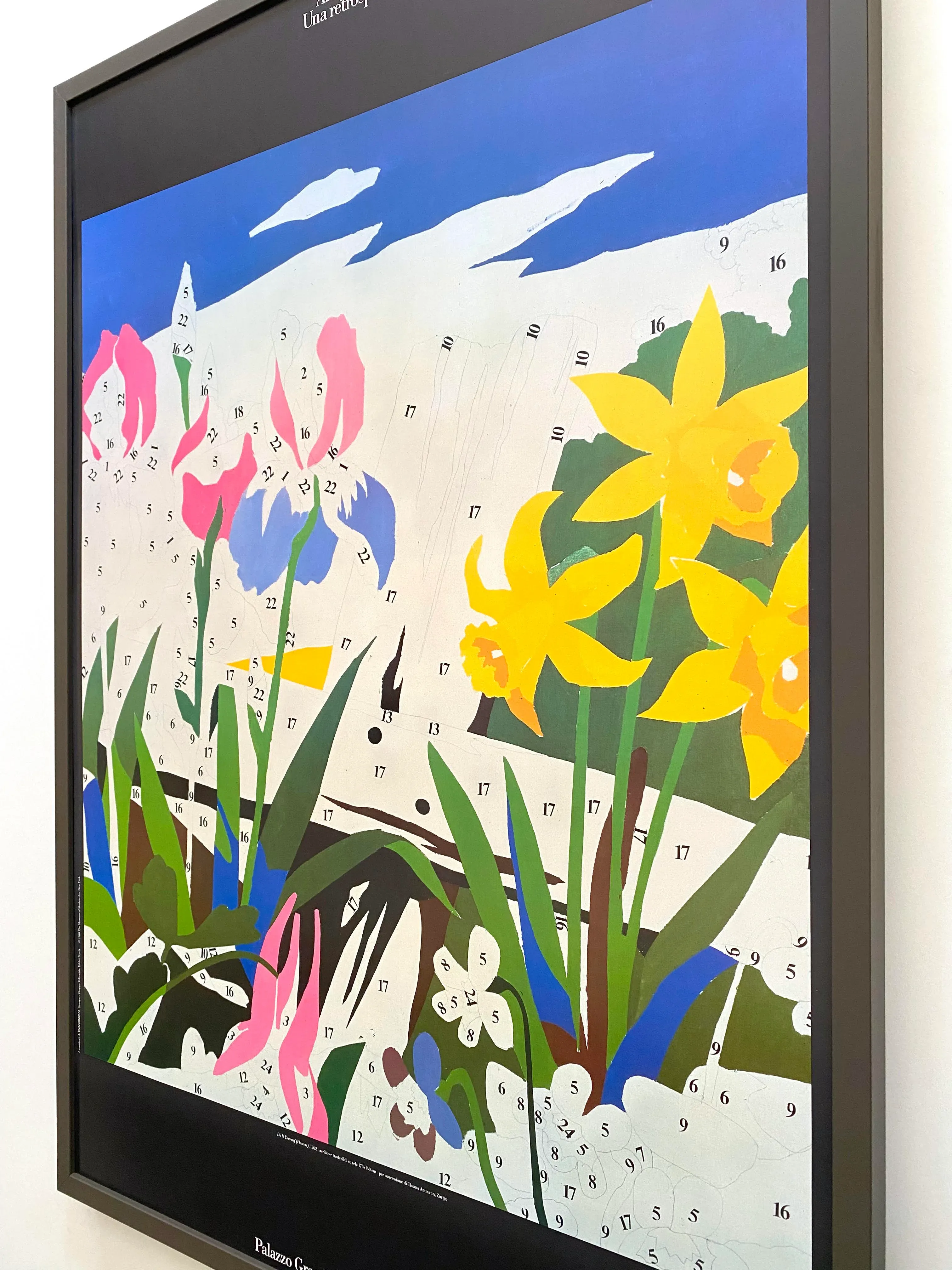 Andy Warhol Vintage 1990 Lithograph Print Large Framed Pop