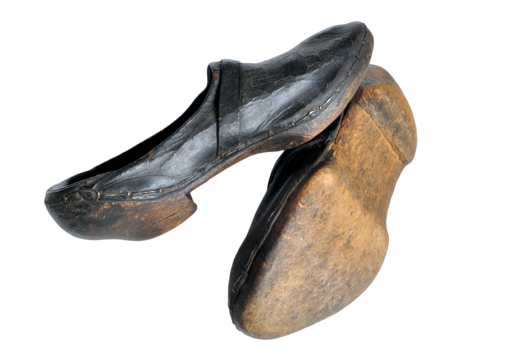 Antique wooden deals shoes