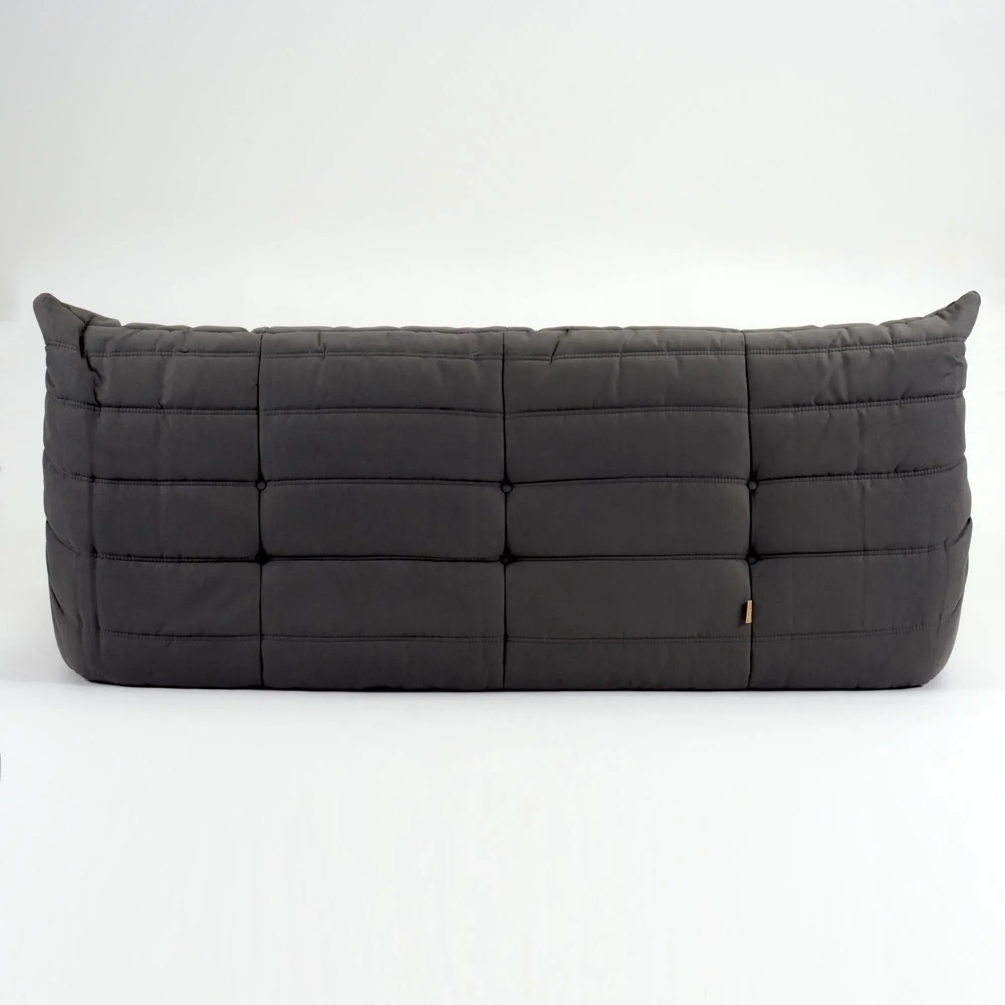 Restored Ligne Roset Togo 3-Seater Sofa in Charcoal Grey