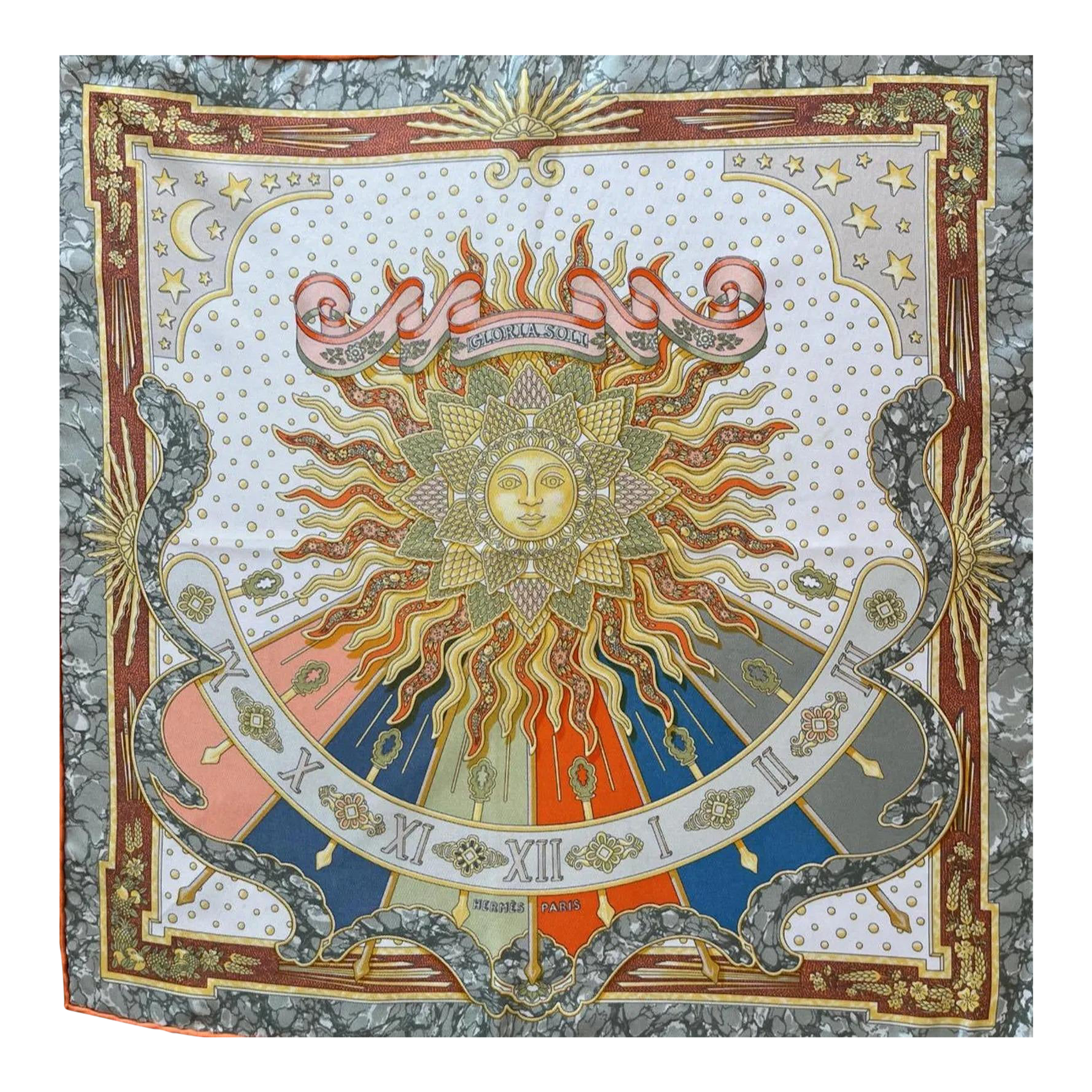 Hermès « Gloria Soli » Gavroche Scarf | Chairish