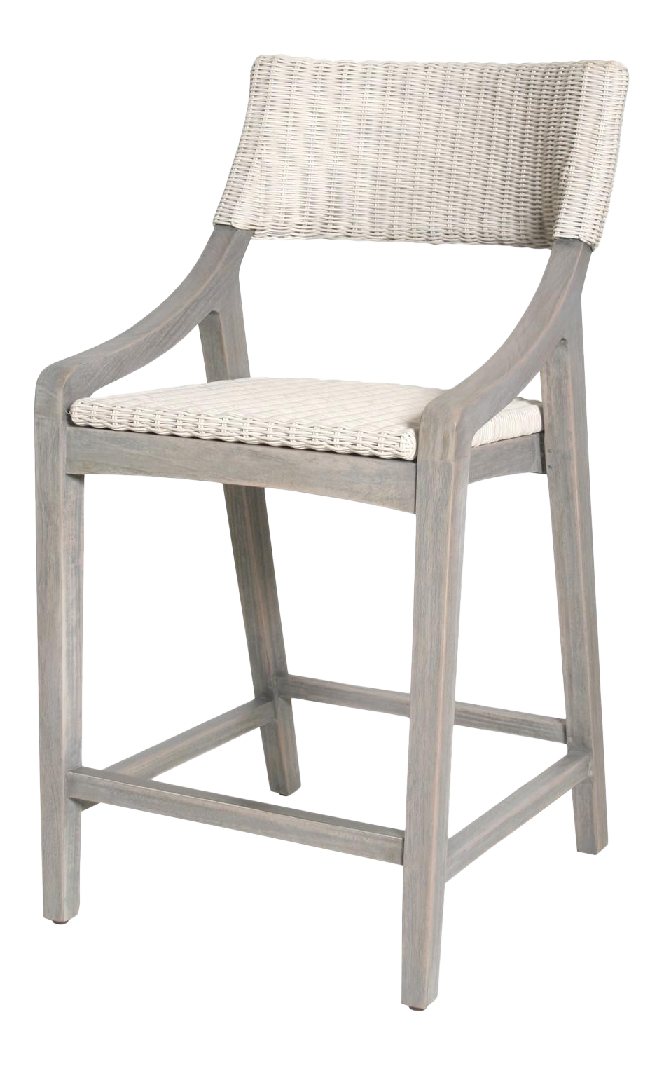 Urbane Counter Chair, Beige, Rattan Chairish