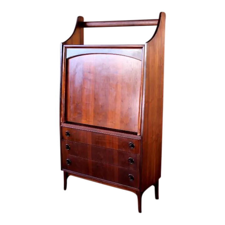 Mid Century Hutch With Drop Down Desk by Kroehler Chairish