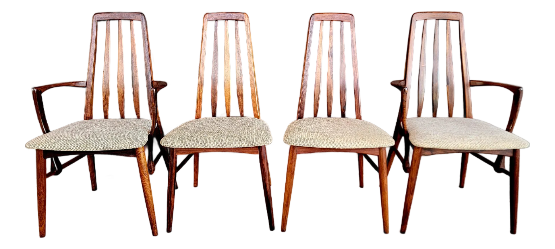 Eva Rosewood Dining Chairs by Niels Koefoed for Koefoeds Hornslet