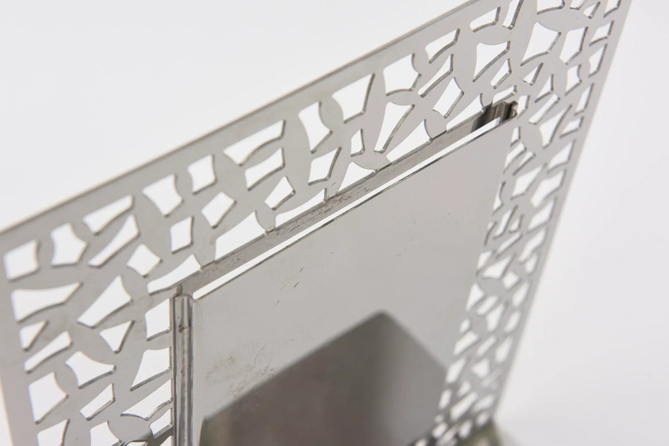 Vintage Signed Alessi Italian Stainless Steel Picture Frame Cactus