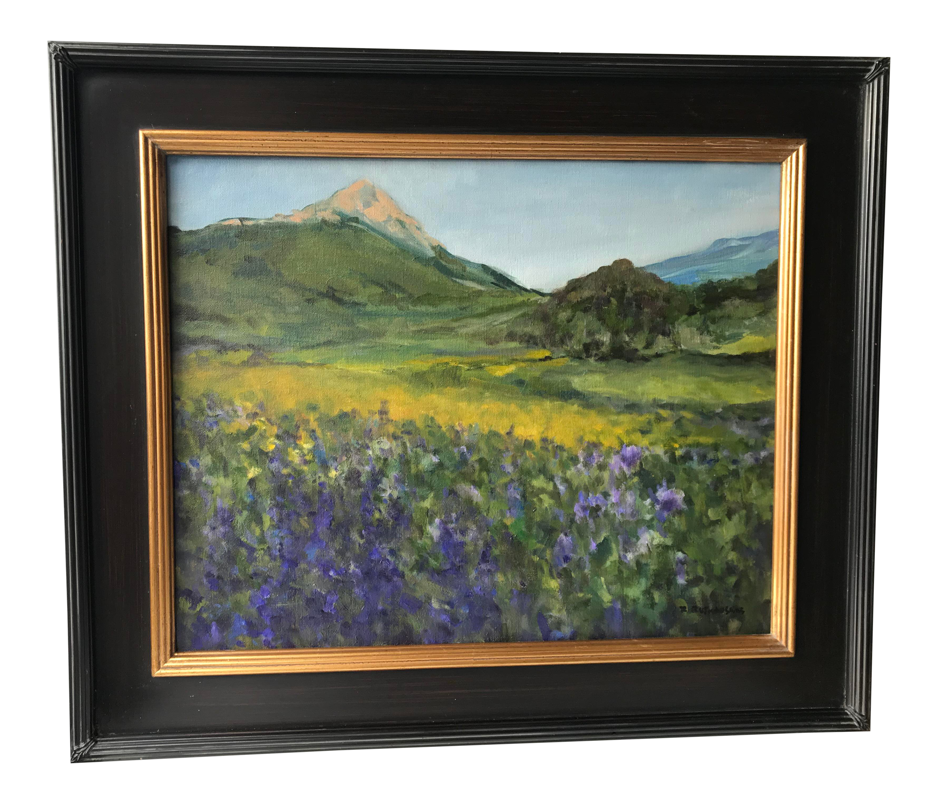 Modern Colorado Fields Of Flowers Painting Chairish