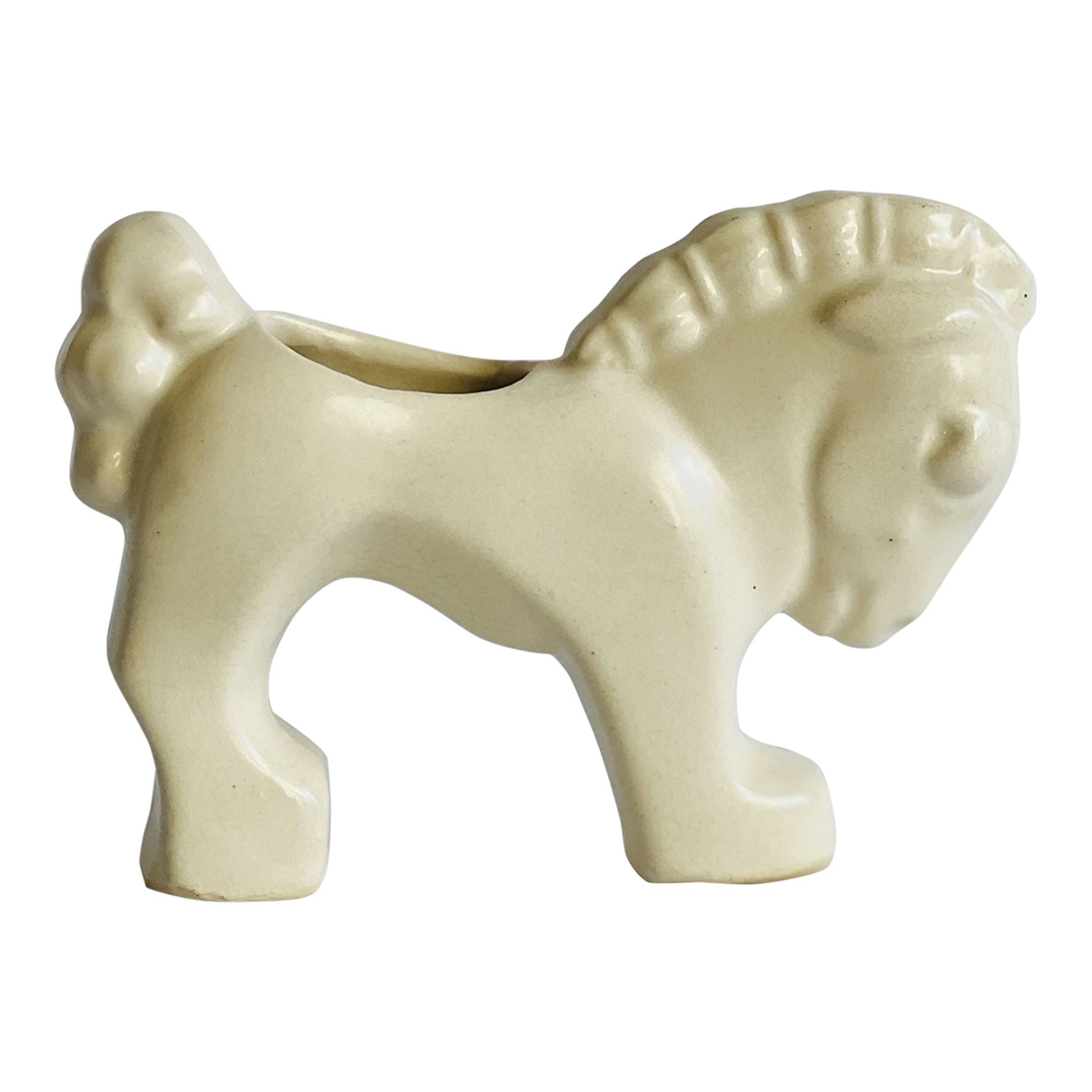 Mid Century McCoy Pottery Stretch Horse Planter Chairish