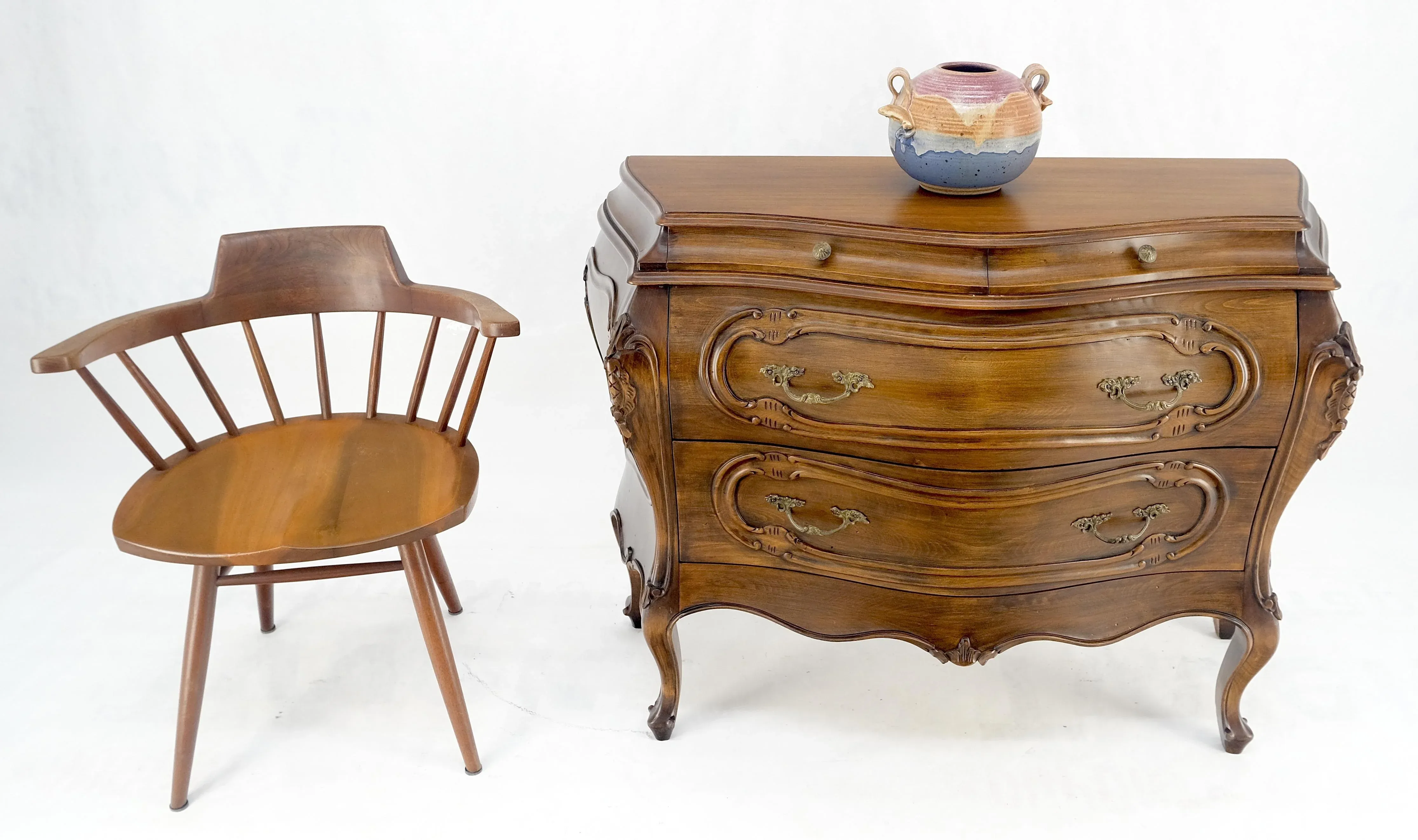 Vintage Carved 4 Drawer Medium Size B...