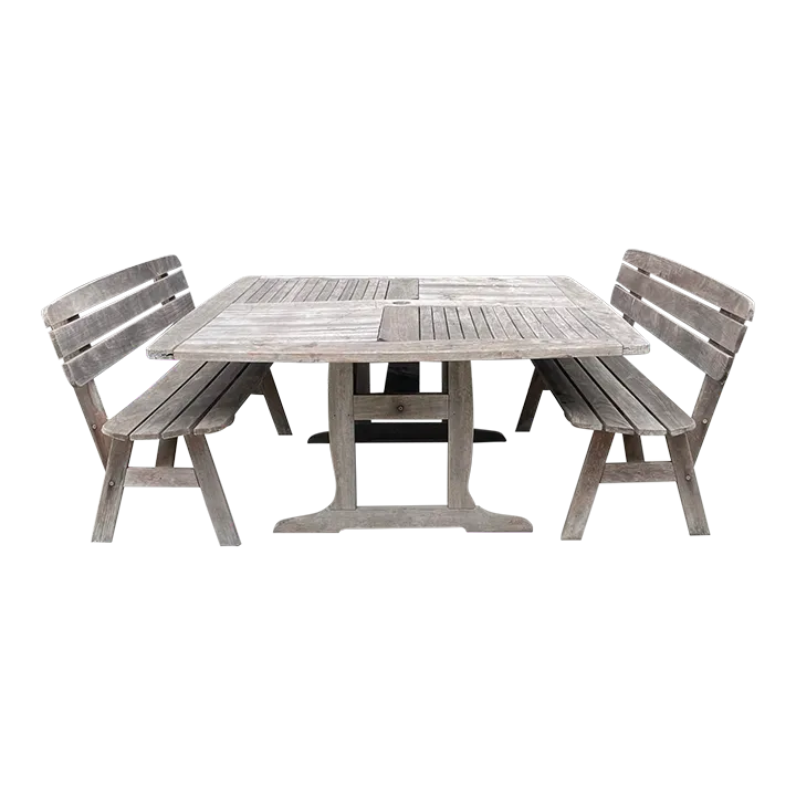 Vintage Patio Table & Benches by JensenJarrah, Made in Australia