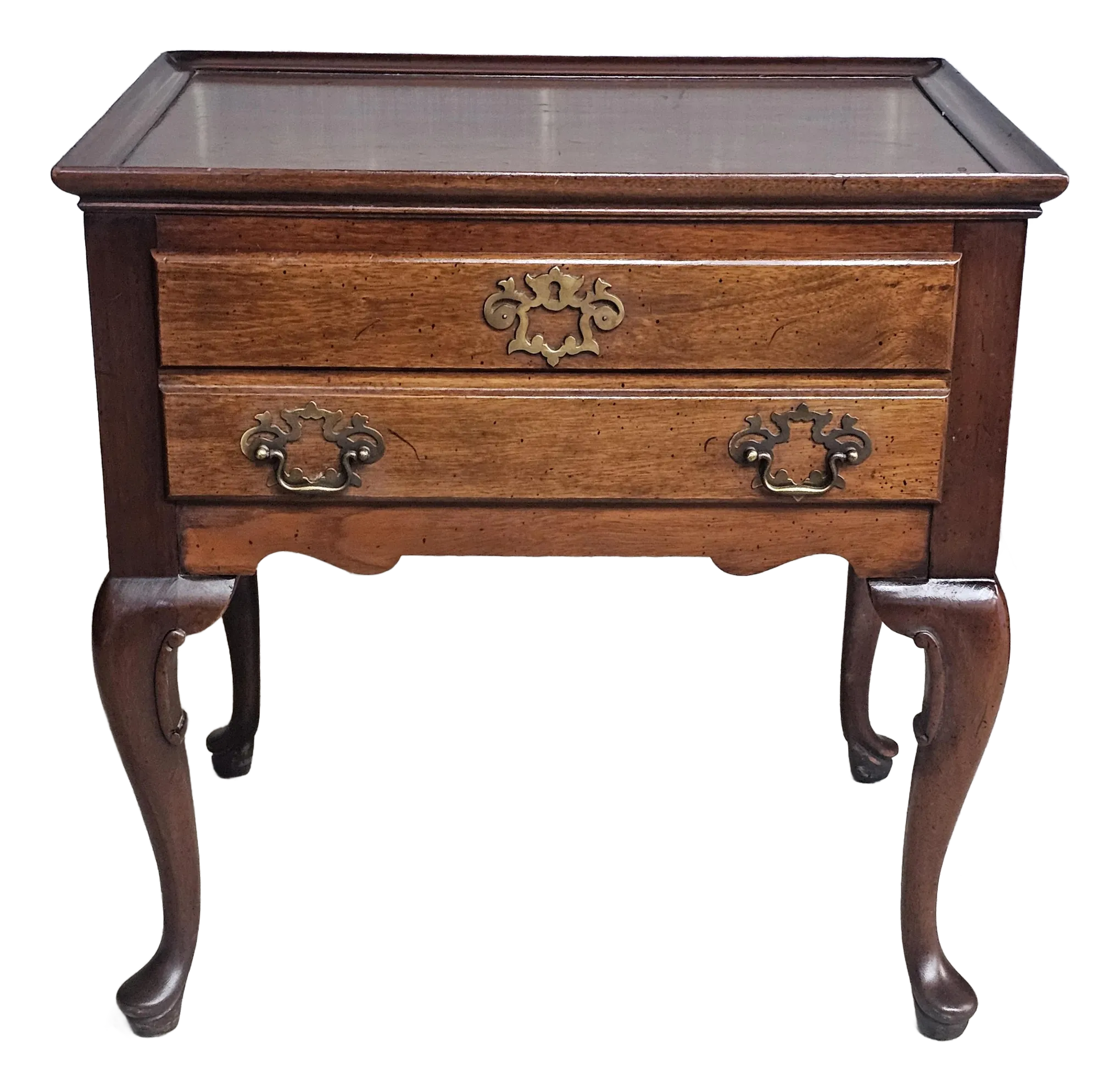 Vintage Hickory Chair Co. Chippendale Style Lowboy Dressing Table Silver Chest
