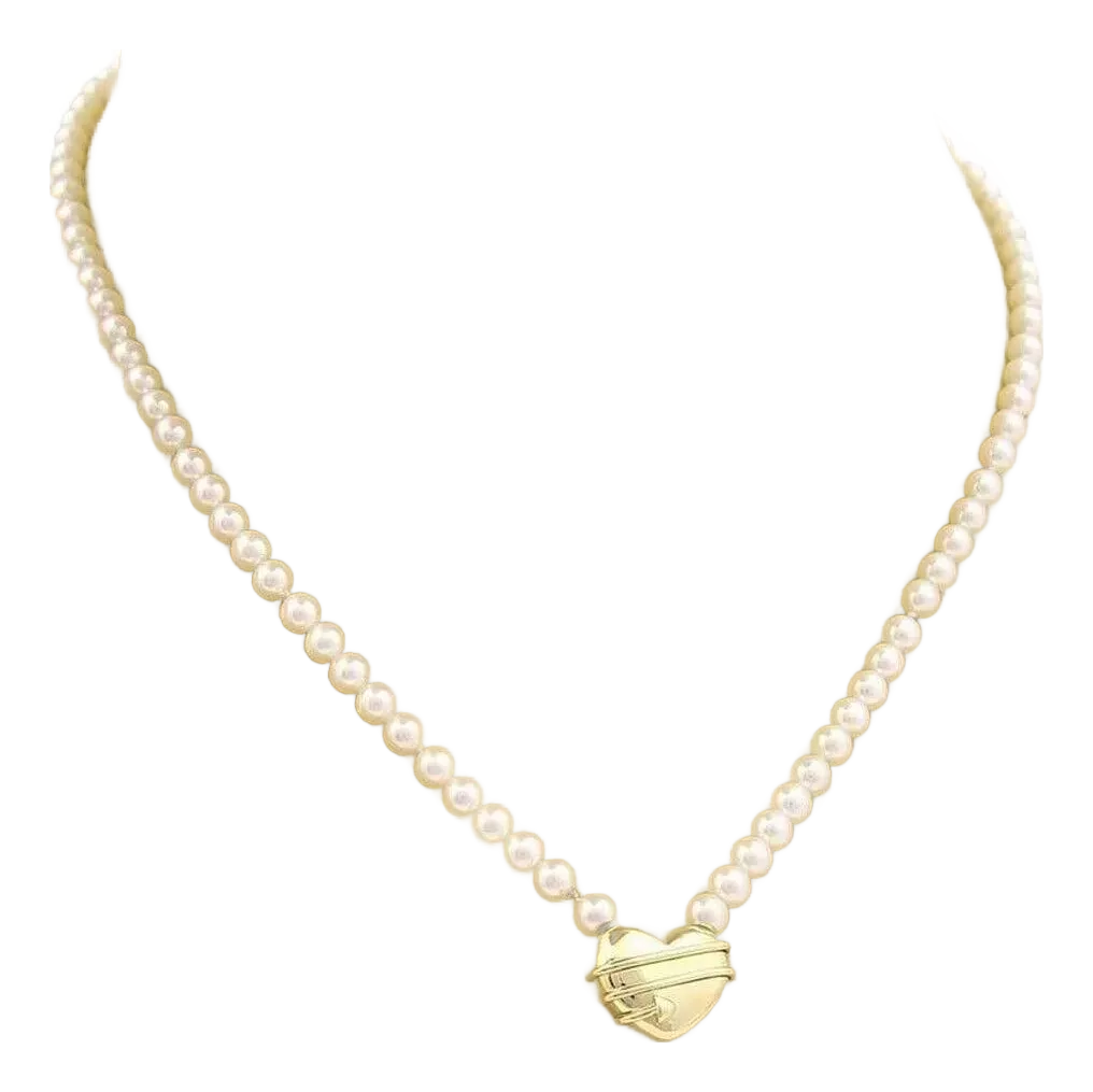 ★TATIANA★ Cupid Heart Toggle Pearl necklace 2Colors Designer fashion, Seoul-fully created | W Concept