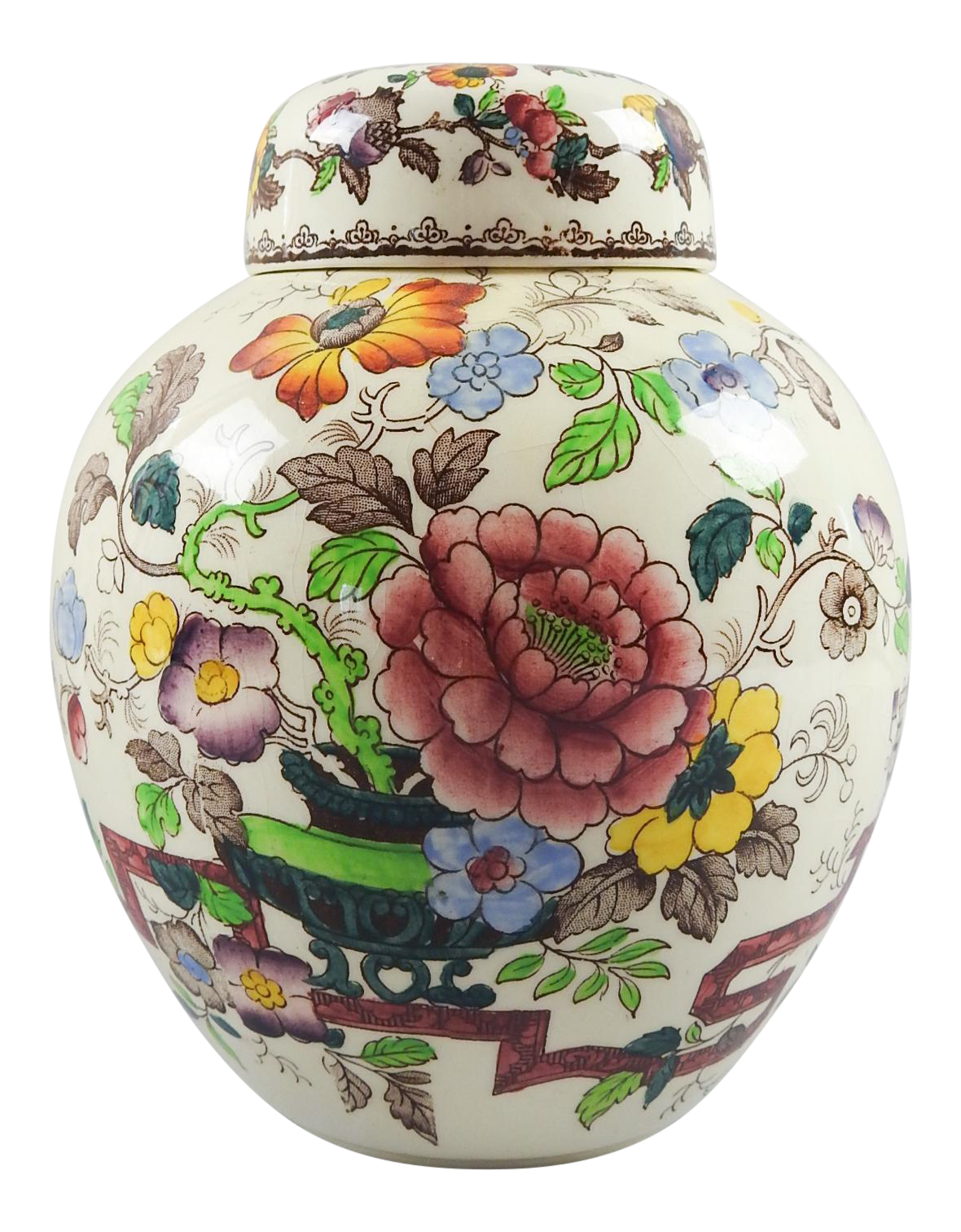 Vintage English Mason's Ginger Jar Chairish