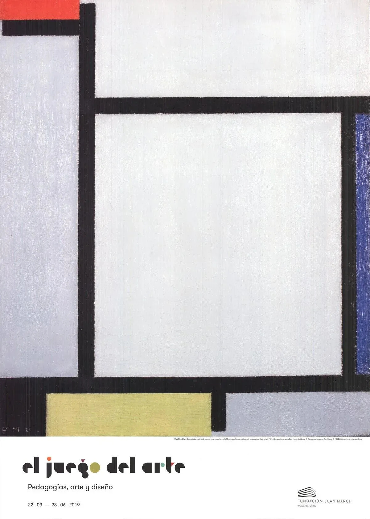 2019 Piet Mondrian \'Composition with Red, Blue, Black, Yellow and Gray\' Modernism Multicolor Offset Lithograph